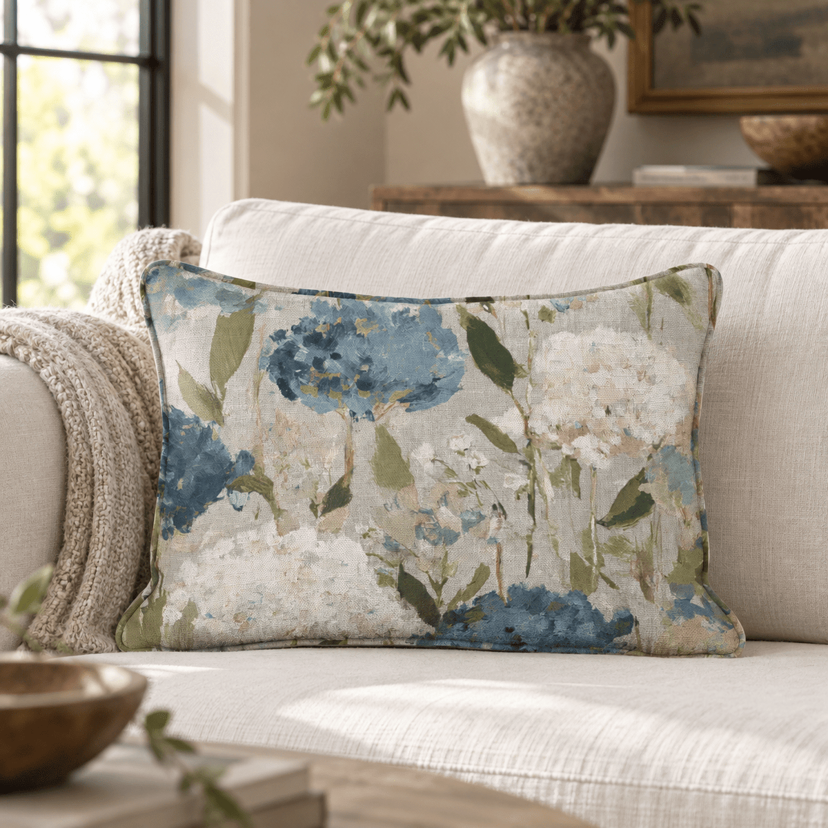 Wildflower Field Throw Pillow - Benton Lane Home - Hillcroft Home