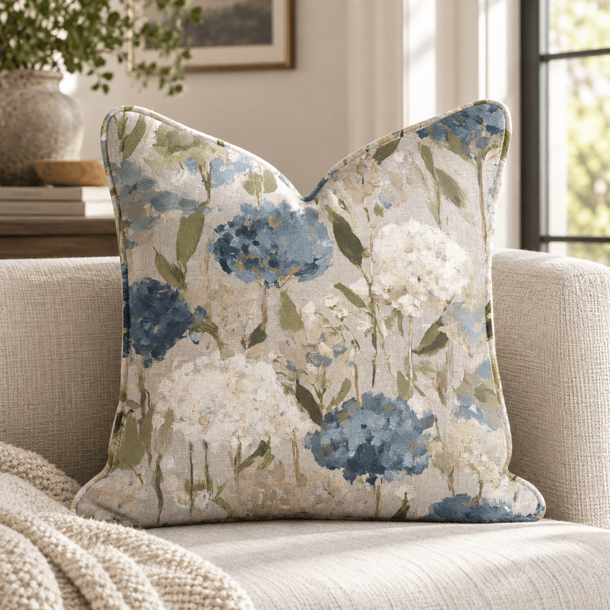 Wildflower Field Throw Pillow - Benton Lane Home - Hillcroft Home