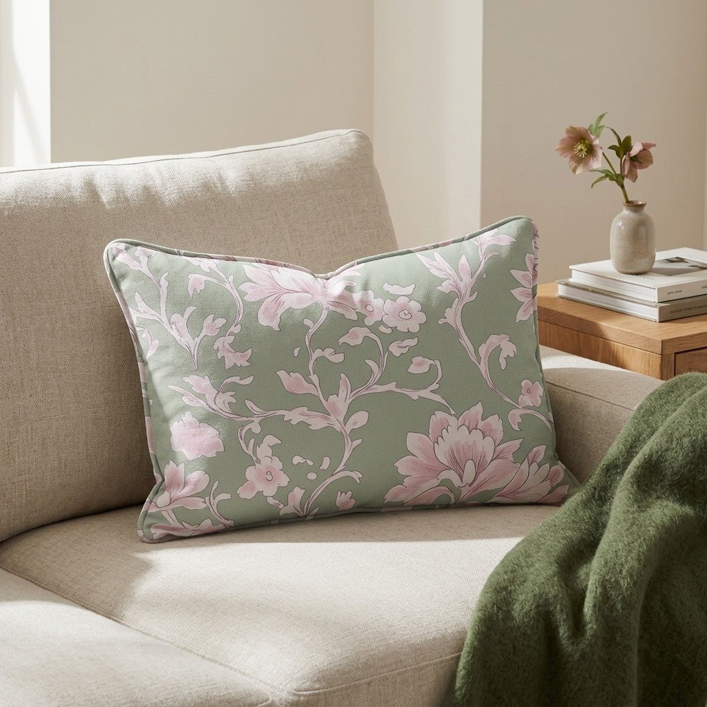 Wildflower Riddle Throw Pillow - Benton Lane Home - Lemon Park
