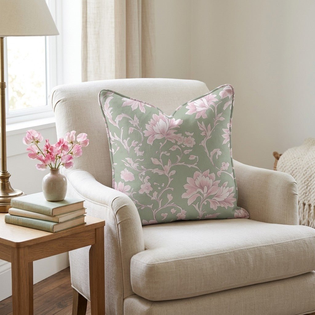 Wildflower Riddle Throw Pillow - Benton Lane Home - Lemon Park