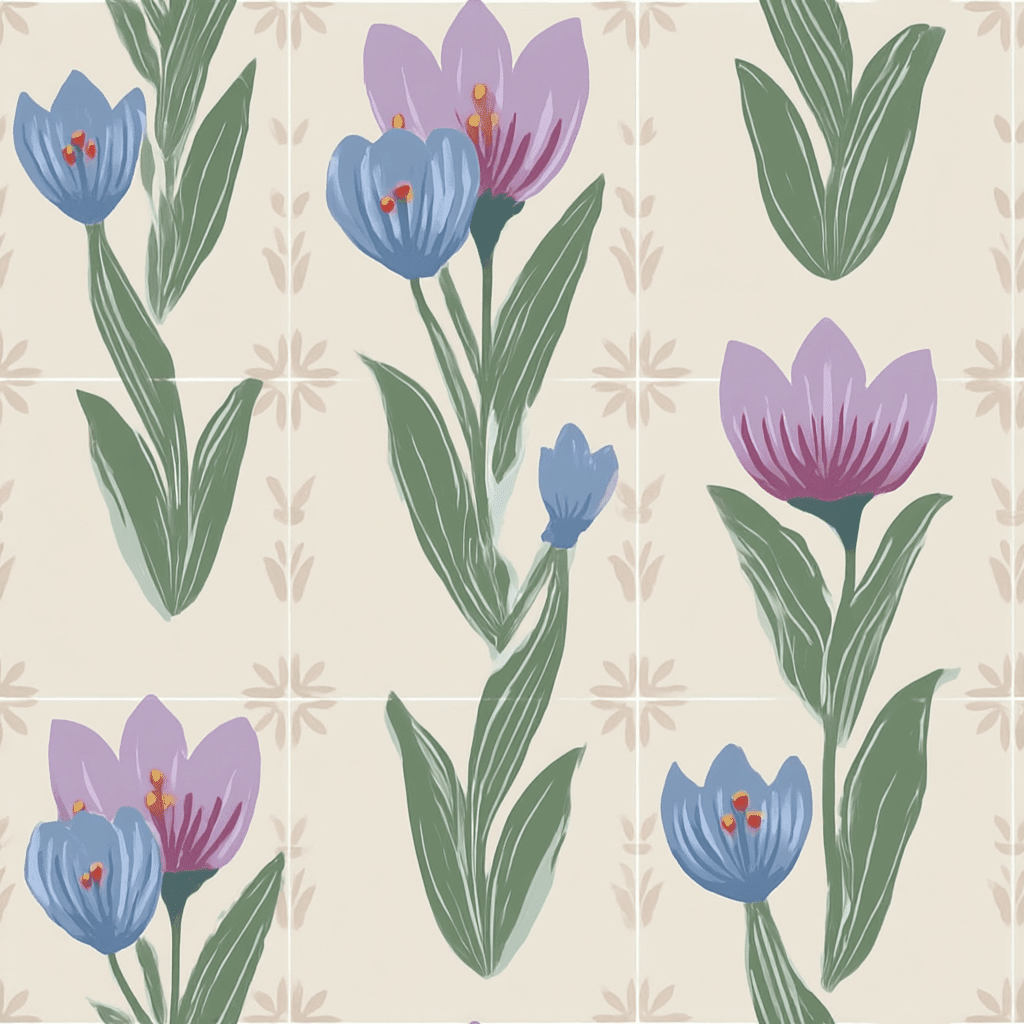 Wildflower Sketch Wallpaper - Benton Lane Home - Lemon Park