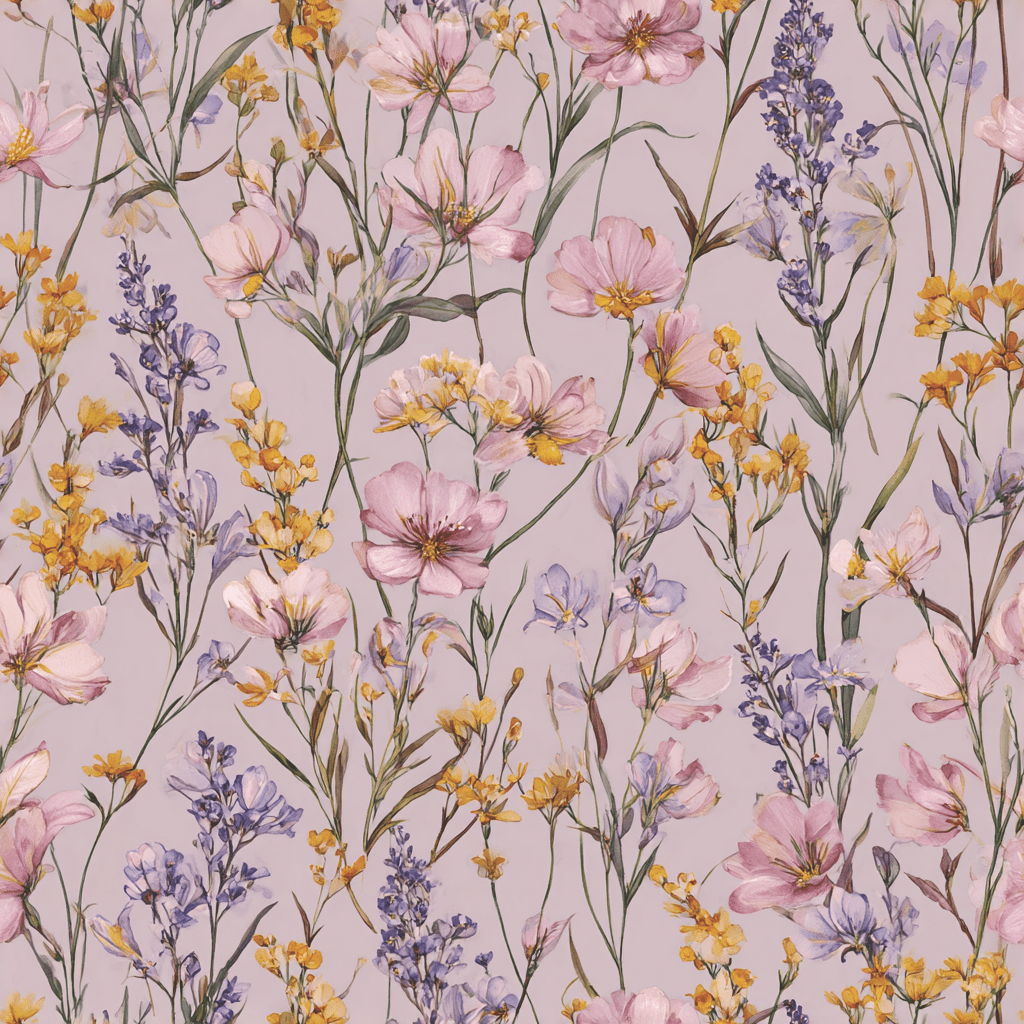 Wildflower Veil Wallpaper - Lemon Park