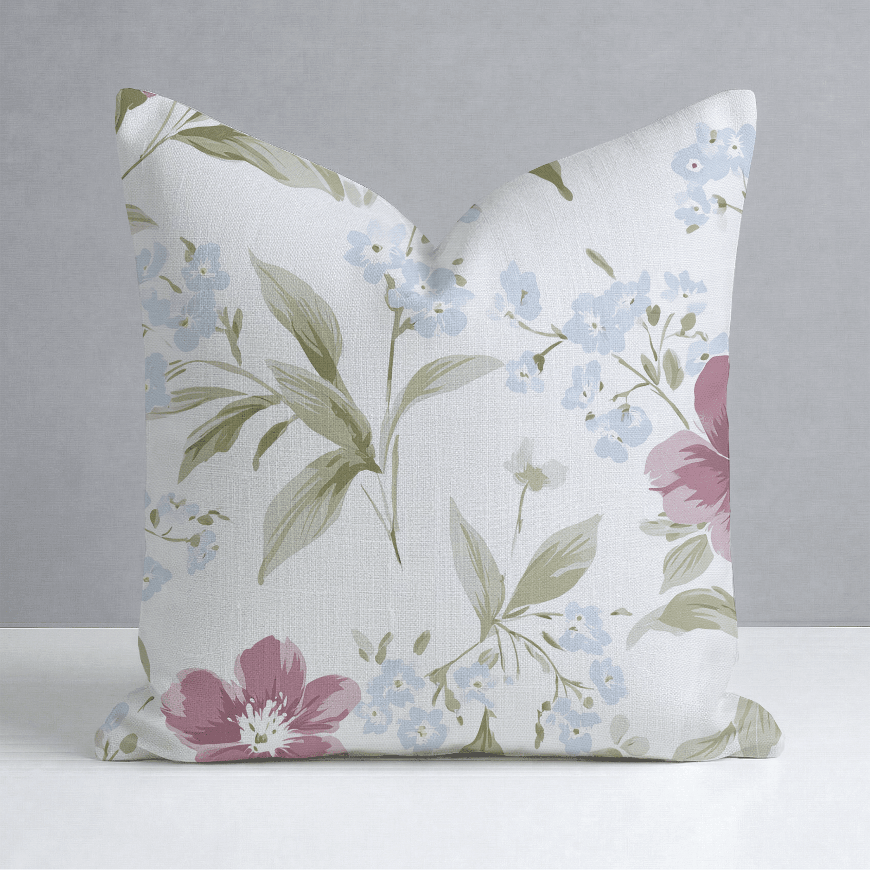 Wildflower Waltz Throw Pillow - Benton Lane Home - Lemon Park