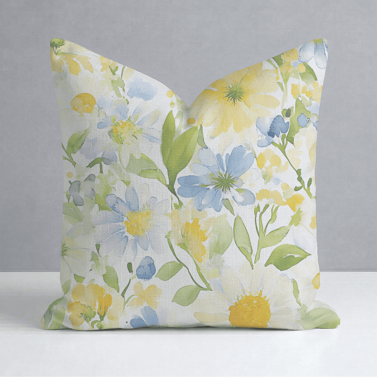 Wildflower Whimsy Throw Pillow - Lemon Park