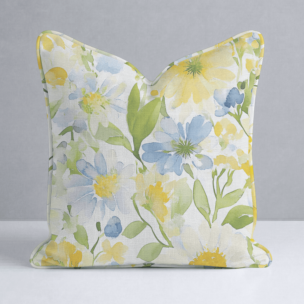 Wildflower Whimsy Throw Pillow - Lemon Park