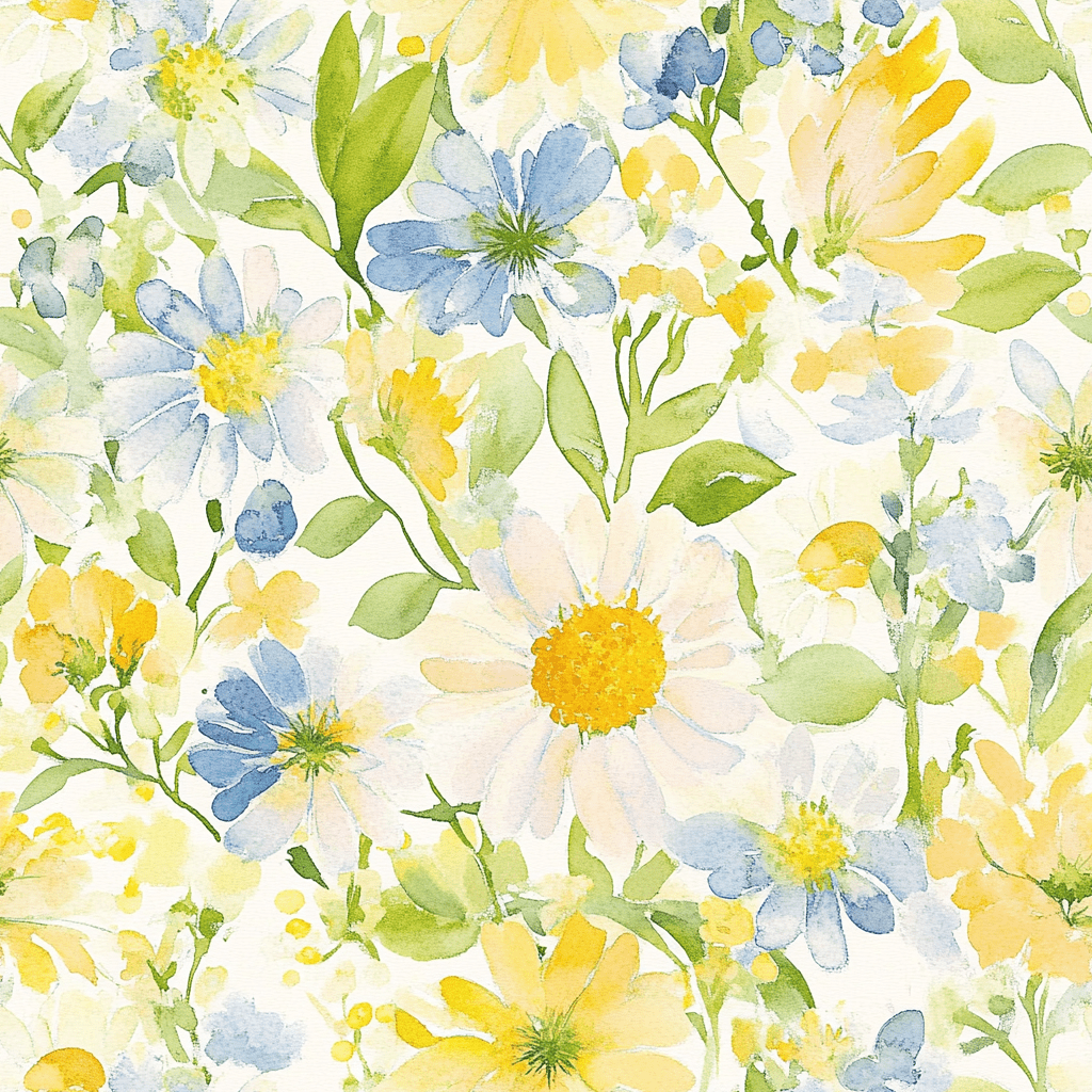 Wildflower Whimsy Wallpaper - Benton Lane Home - Lemon Park