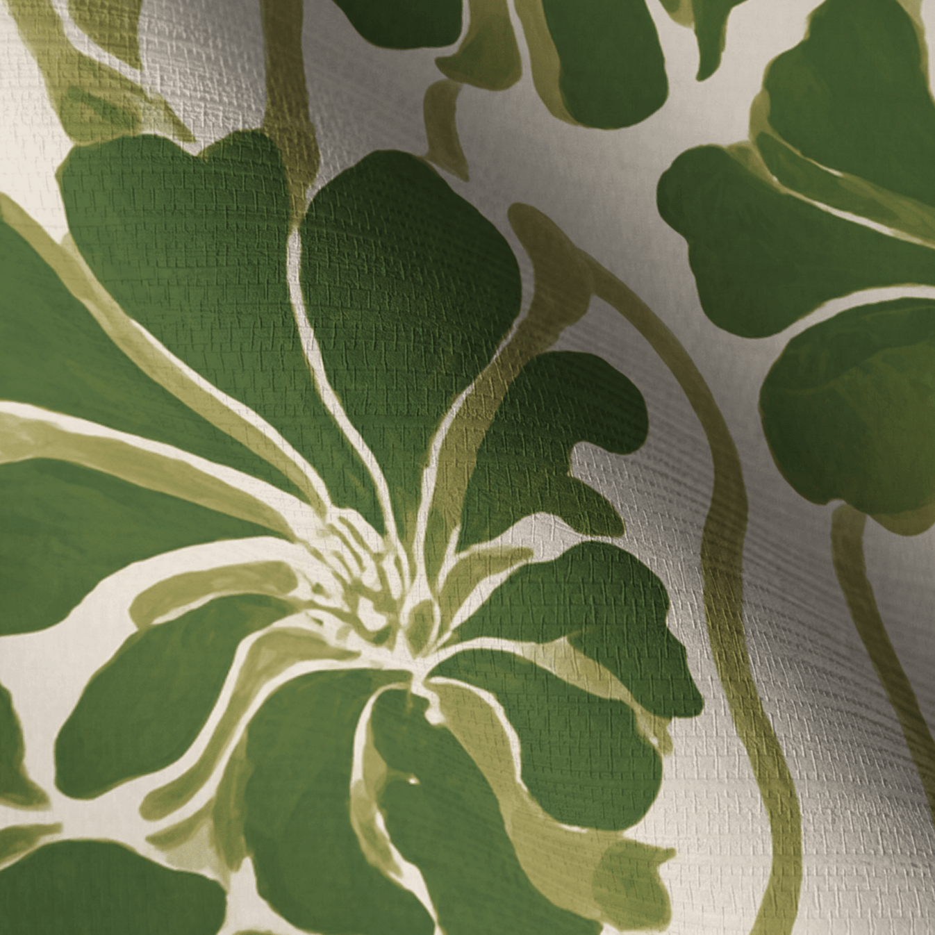 Wildflowers of Tuscany Faux Grasscloth Wallpaper - Painted Paper