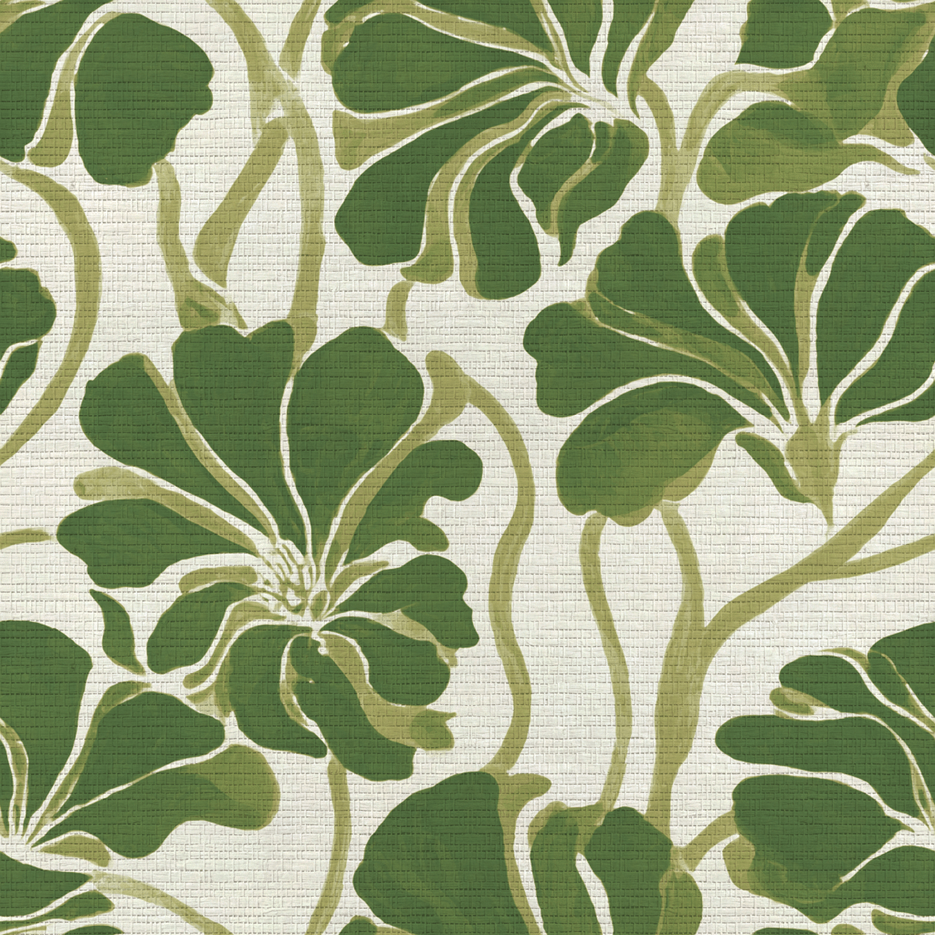Wildflowers of Tuscany Faux Grasscloth Wallpaper - Painted Paper