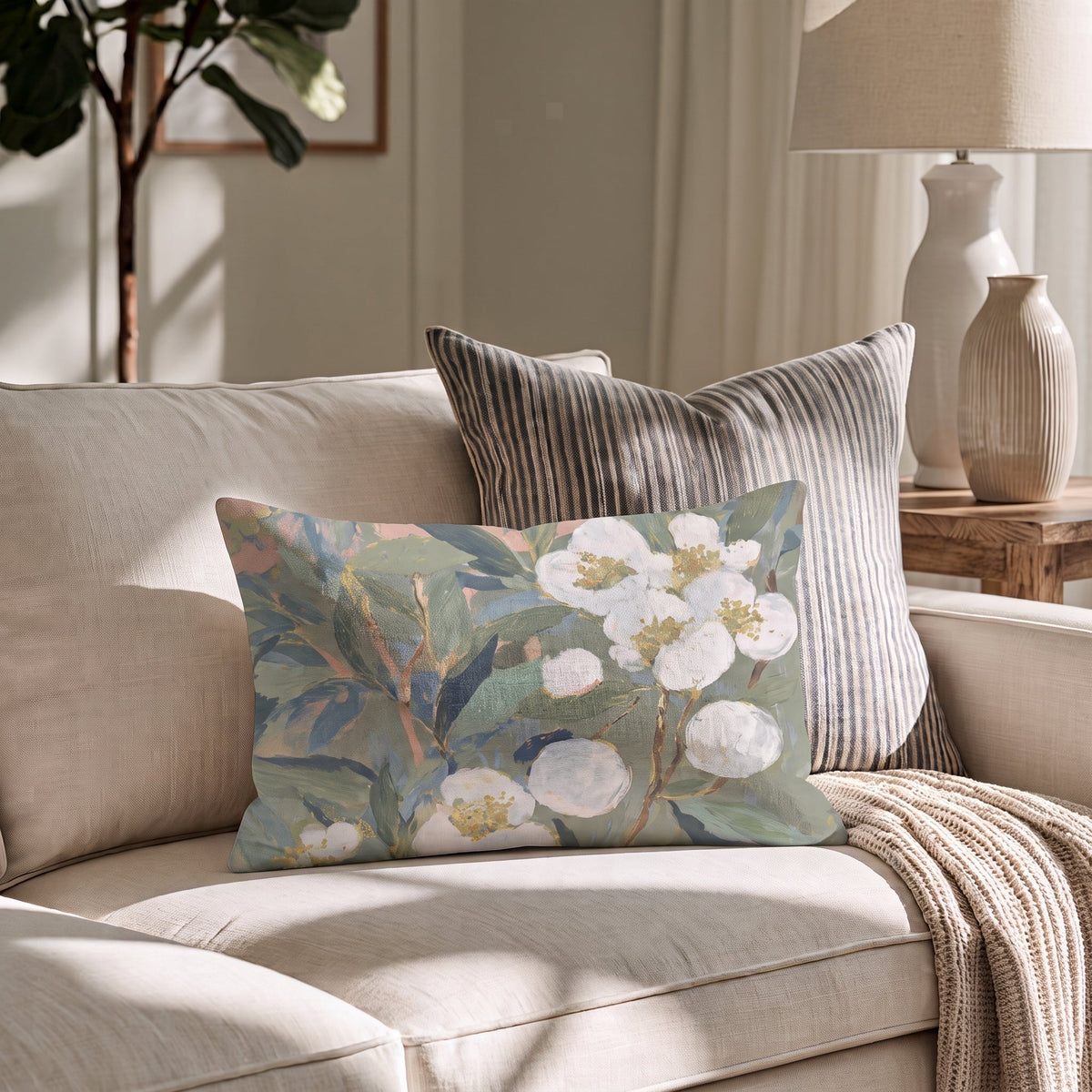 Wildwood Walk Throw Pillow - Benton Lane Home - Hillcroft Home