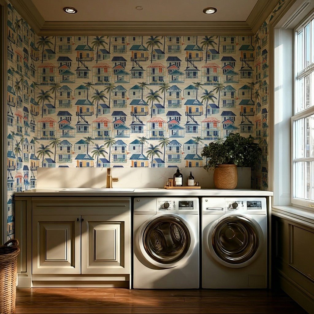 Willoughby Faux Grasscloth Wallpaper - Painted Paper