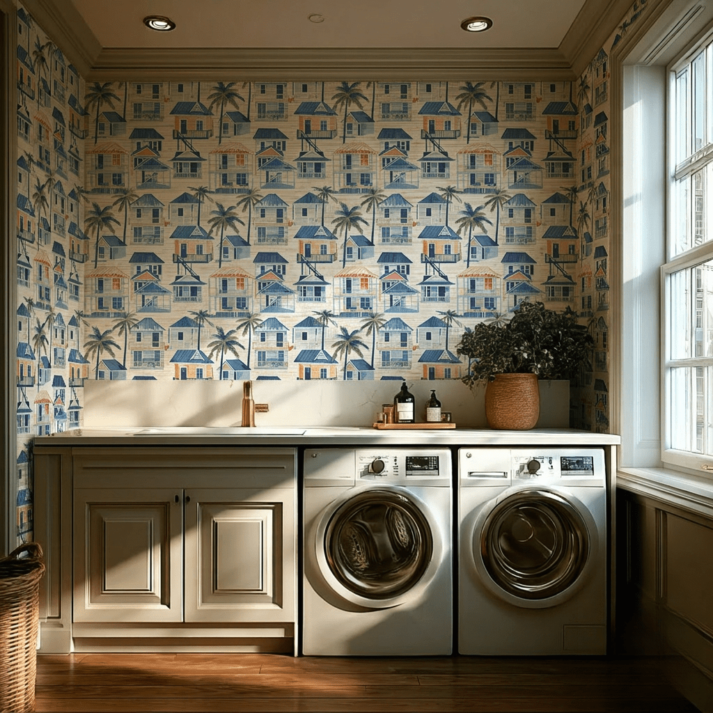 Willoughby Faux Grasscloth Wallpaper - Benton Lane Home - Painted Paper