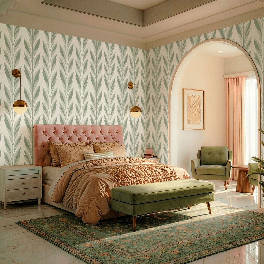 Willow Breeze Wallpaper - Painted Paper