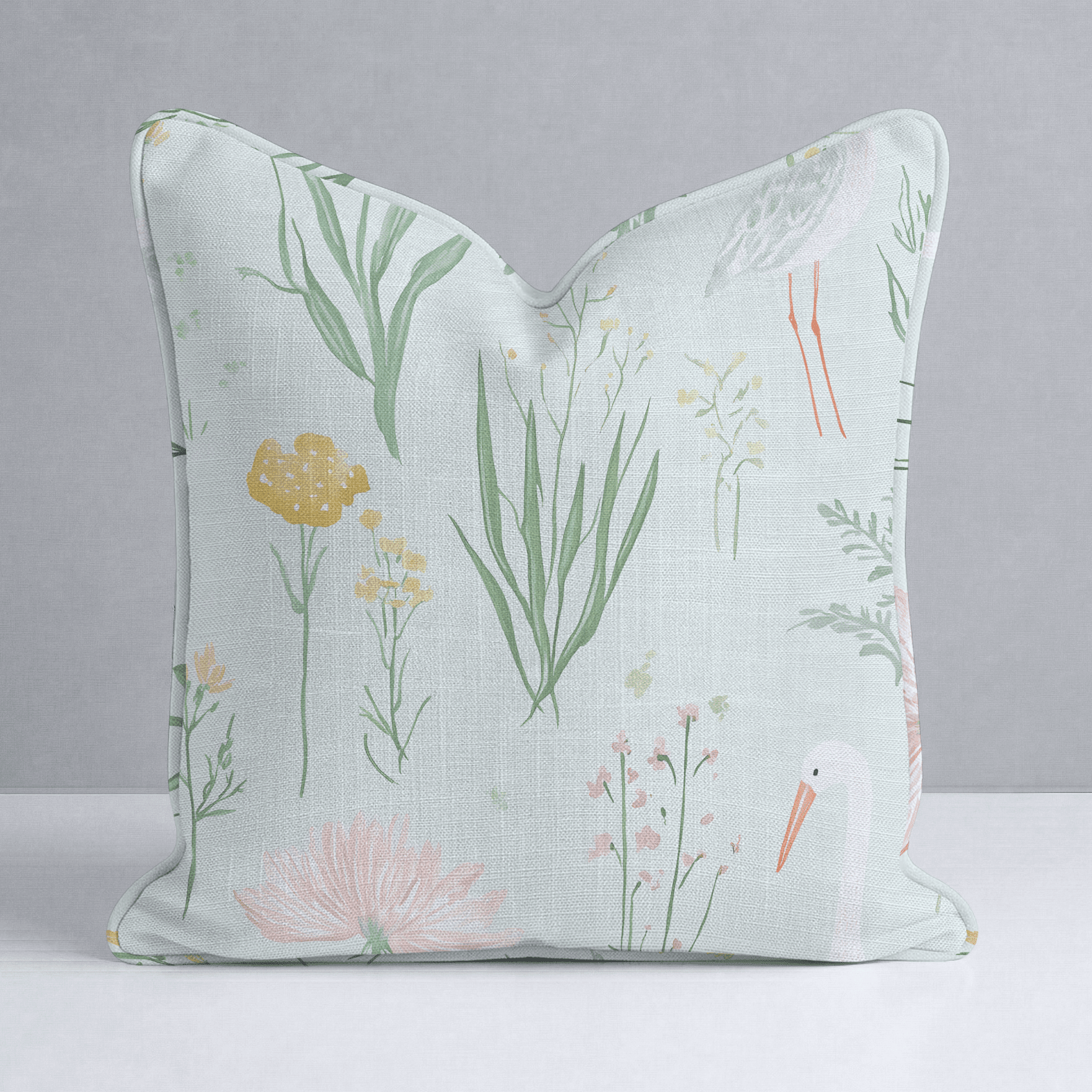 Willow Wading Throw Pillow - Benton Lane Home - Lemon Park