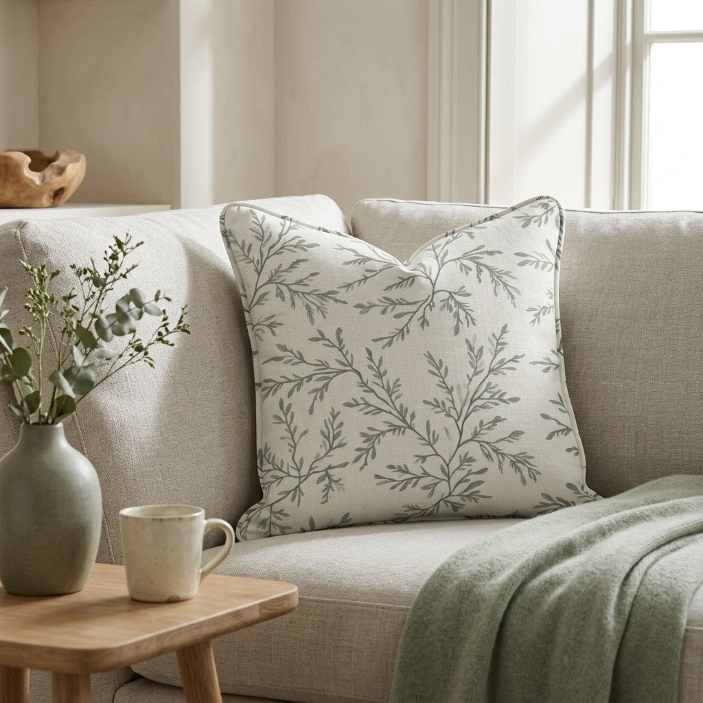 Willow Wreath Throw Pillow - Benton Lane Home - Lemon Park
