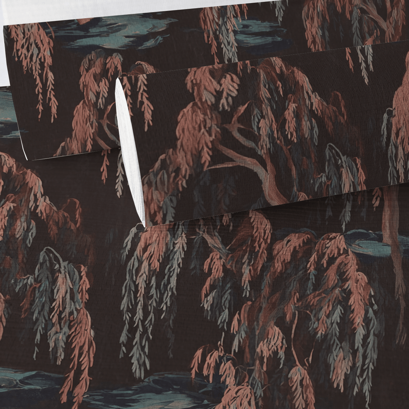 Willowmere Faux Grasscloth Wallpaper - Painted Paper
