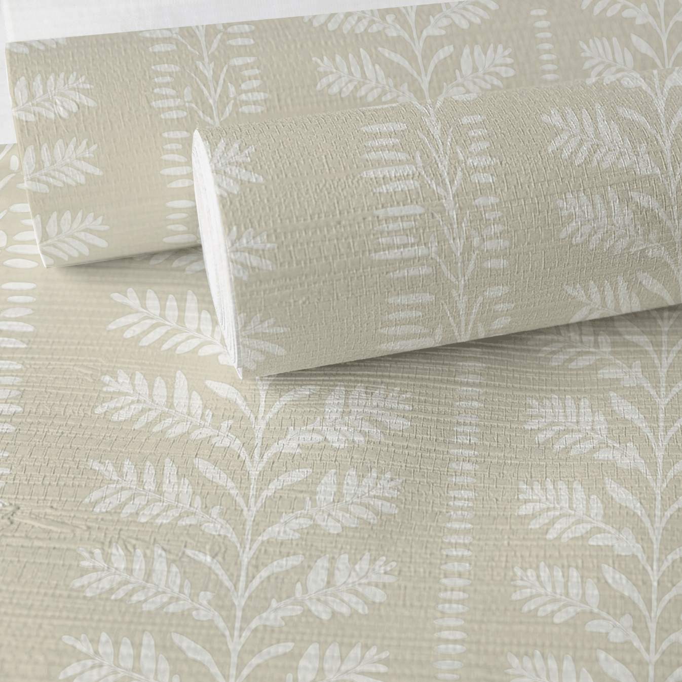 Willowstripe Faux Grasscloth Wallpaper - Painted Paper