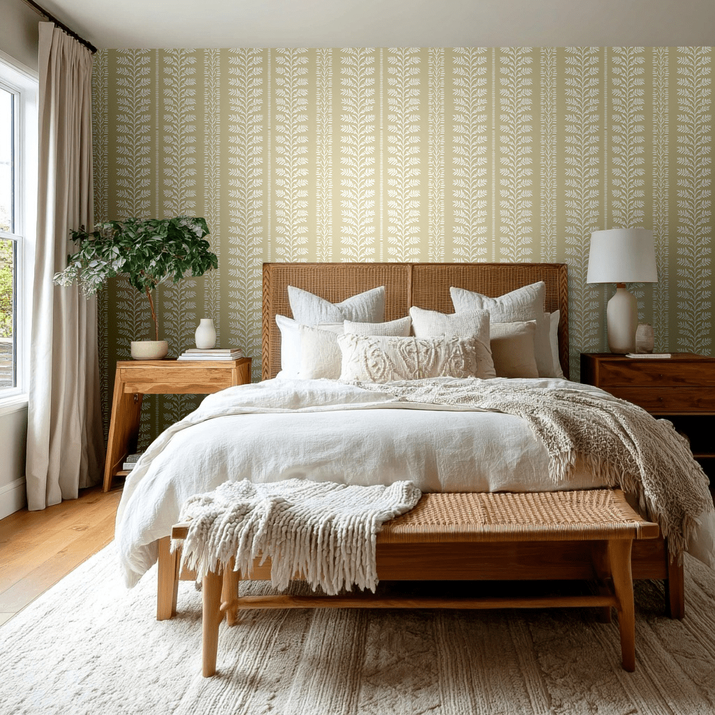 Willowstripe Wallpaper - Painted Paper