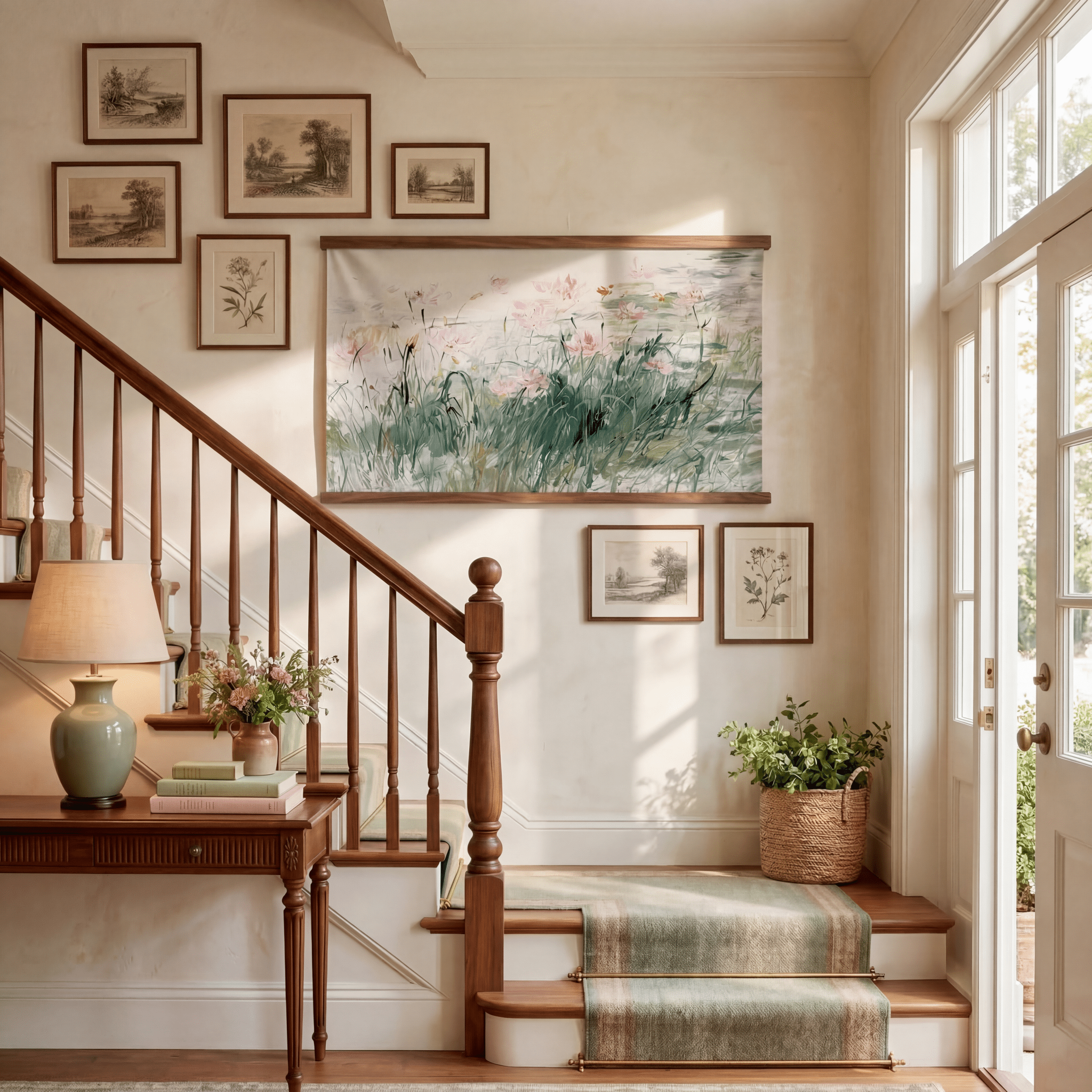 Wind - Kissed Blooms - Tapestry - Benton Lane Home - Lemon Park