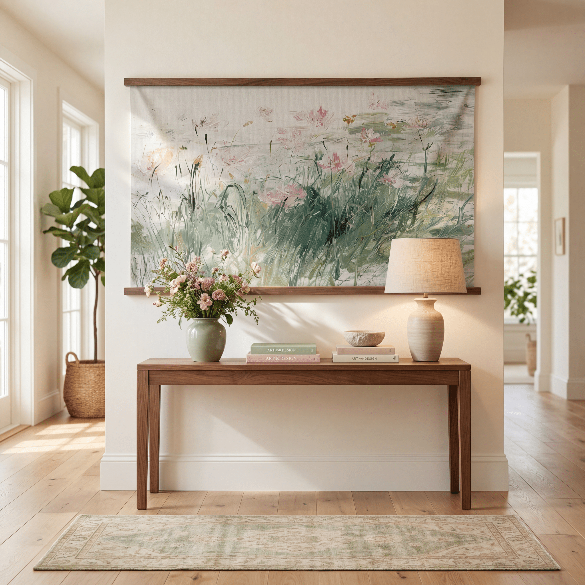 Wind - Kissed Blooms - Tapestry - Lemon Park