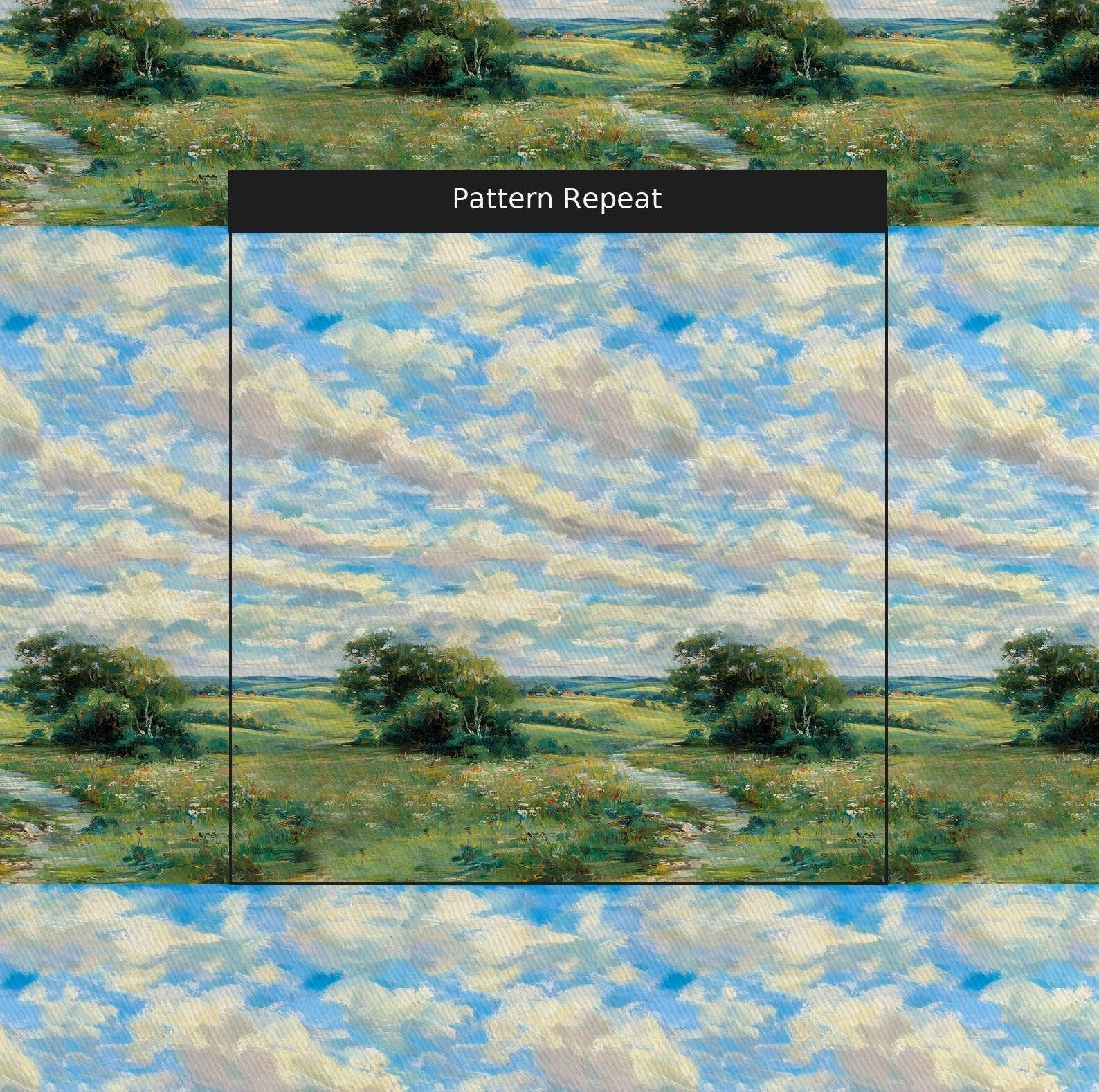 Winding Path - Fabric - Lemon Park