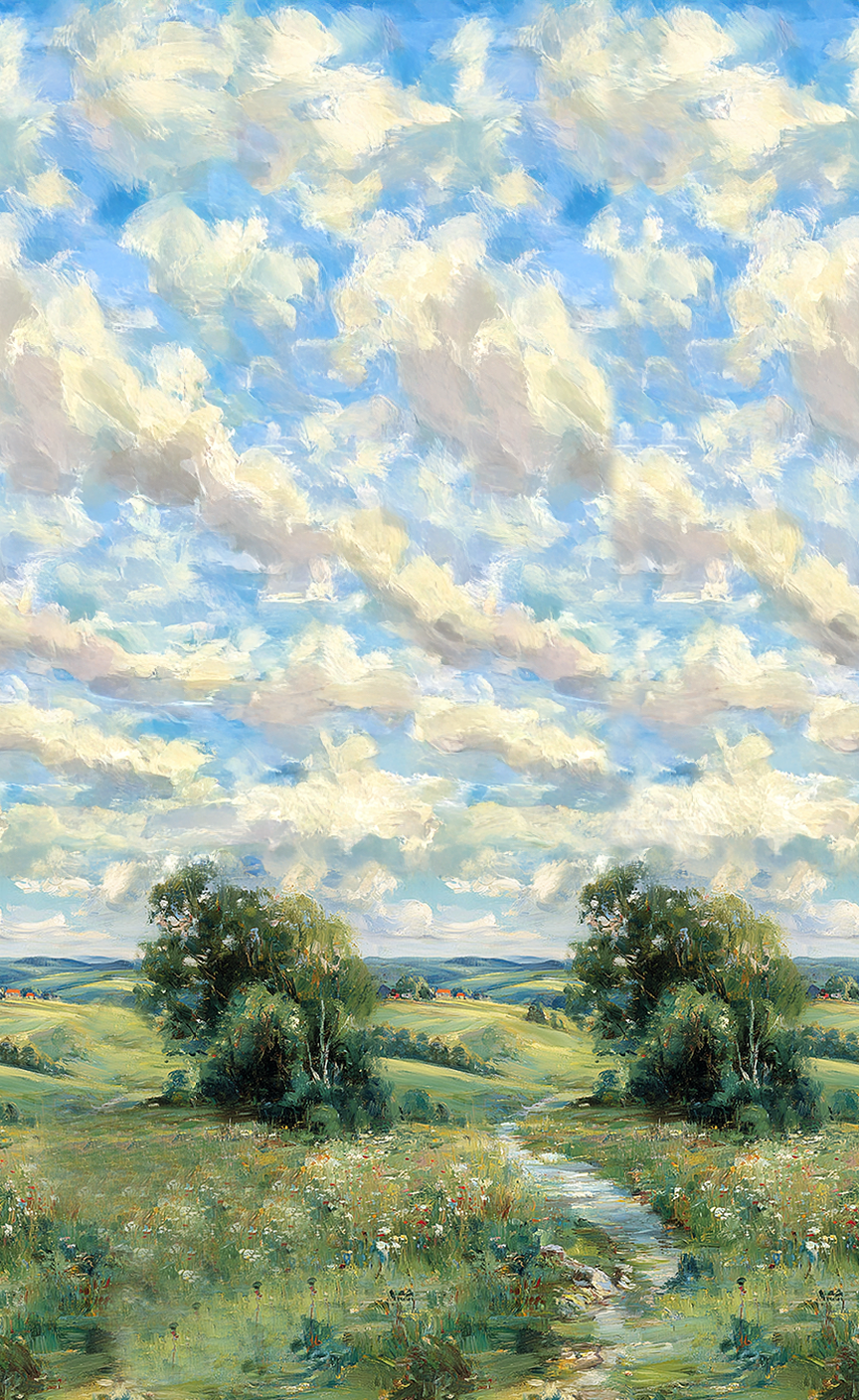 Winding Path - Wall Mural - Benton Lane Home - Lemon Park