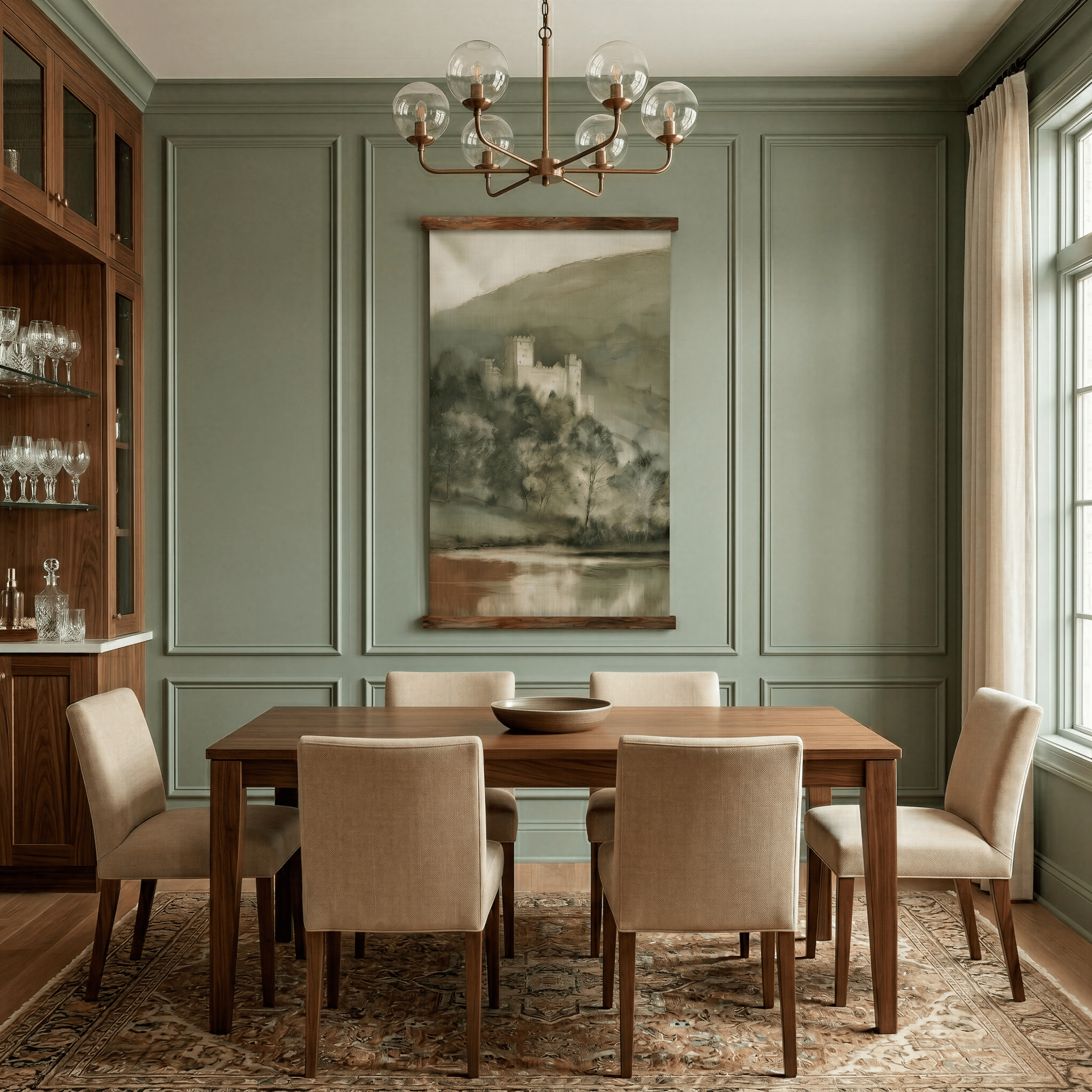Windsor Castle Overlook - Tapestry - Benton Lane Home - Painted Paper