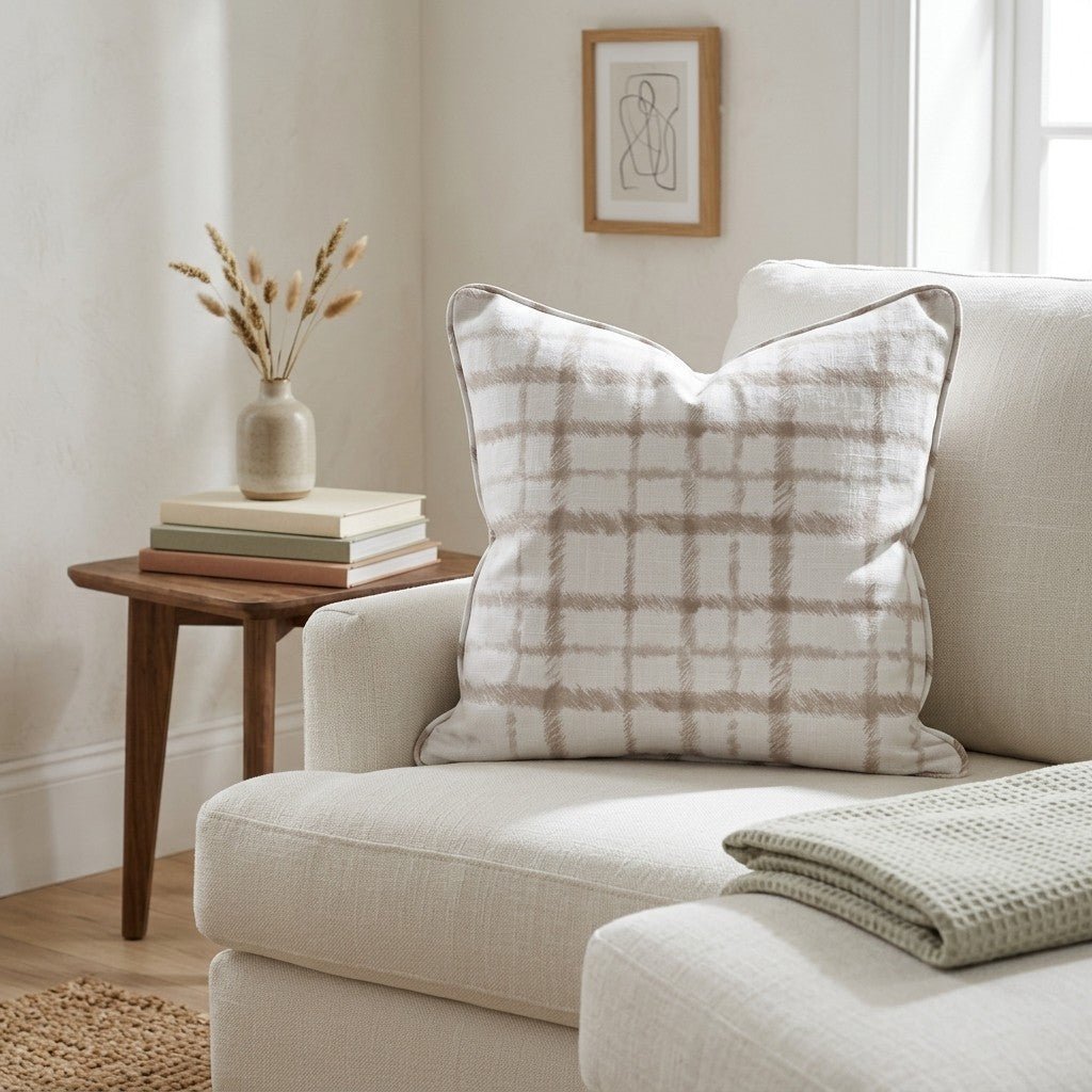 Windsor Grid Throw Pillow - Benton Lane Home - Lemon Park