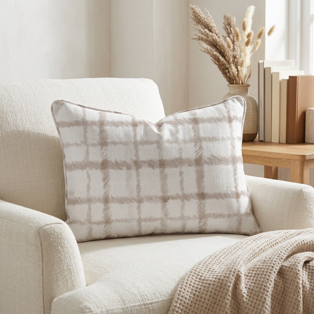 Windsor Grid Throw Pillow - Benton Lane Home - Lemon Park