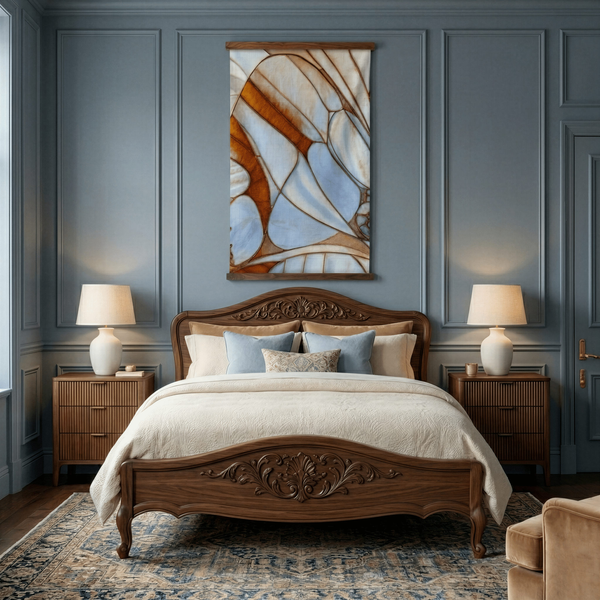 Wing Veil - Tapestry - Benton Lane Home - Painted Paper