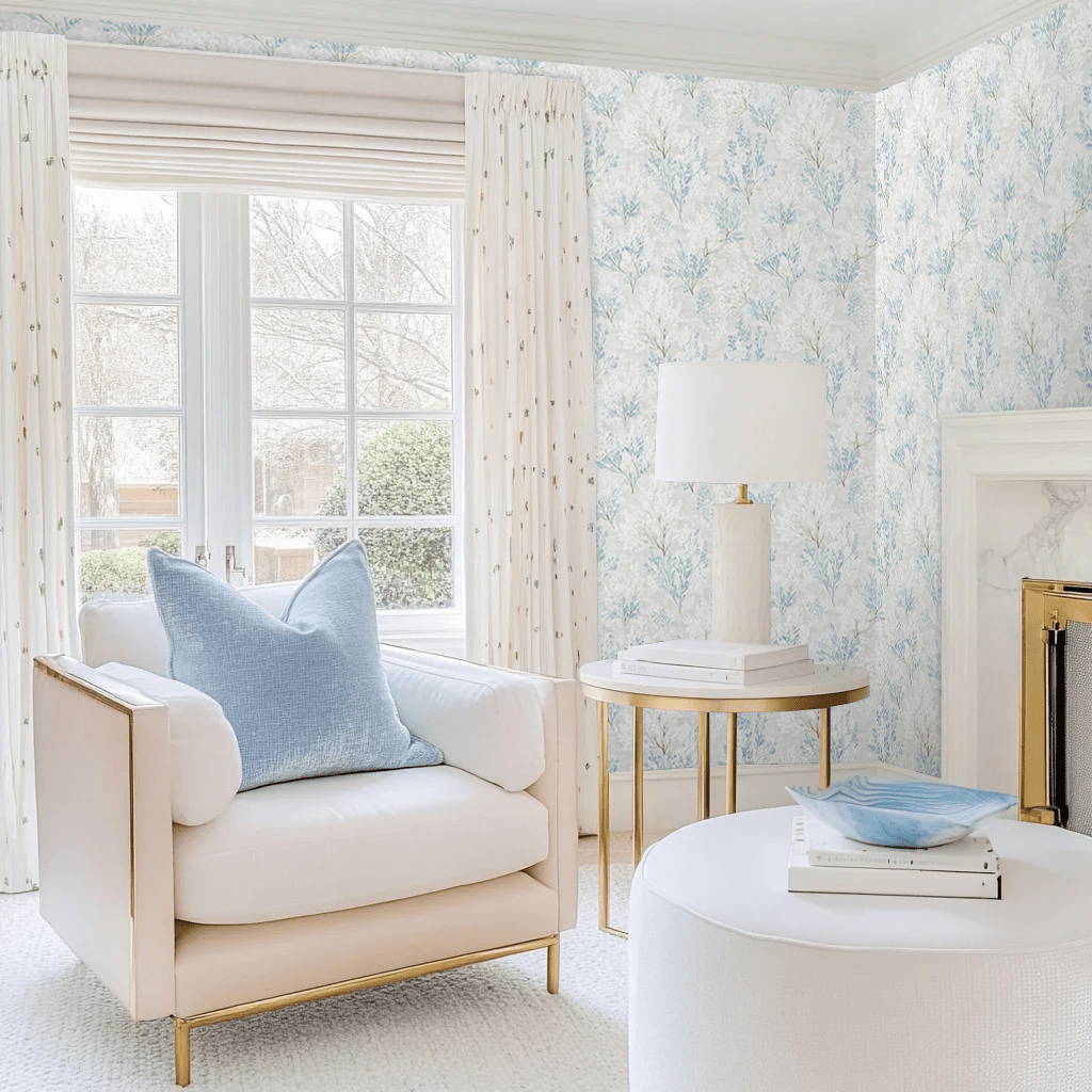 Winter Bloom Wallpaper - Benton Lane Home - Lemon Park