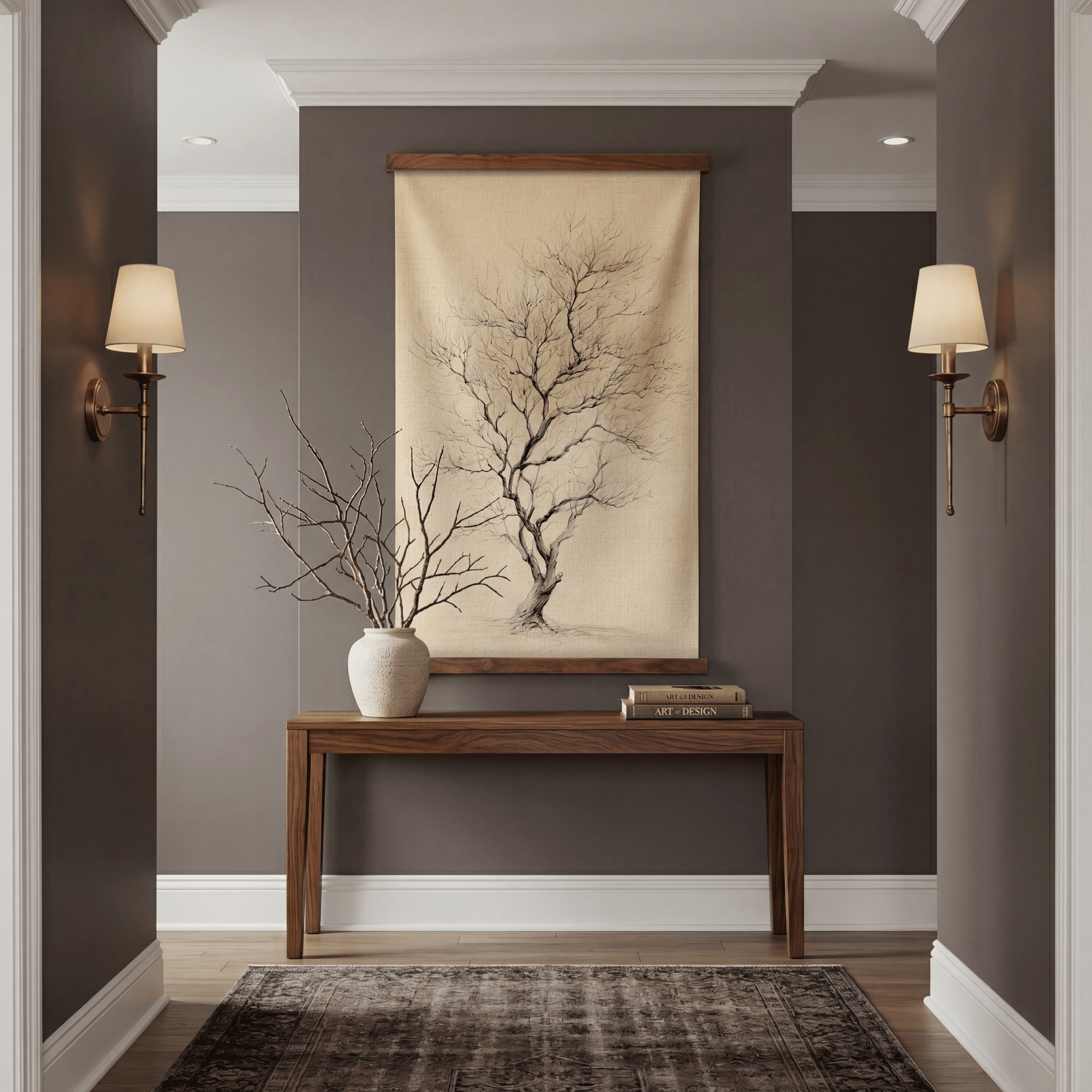 Winter Form - Tapestry - Benton Lane Home - Painted Paper