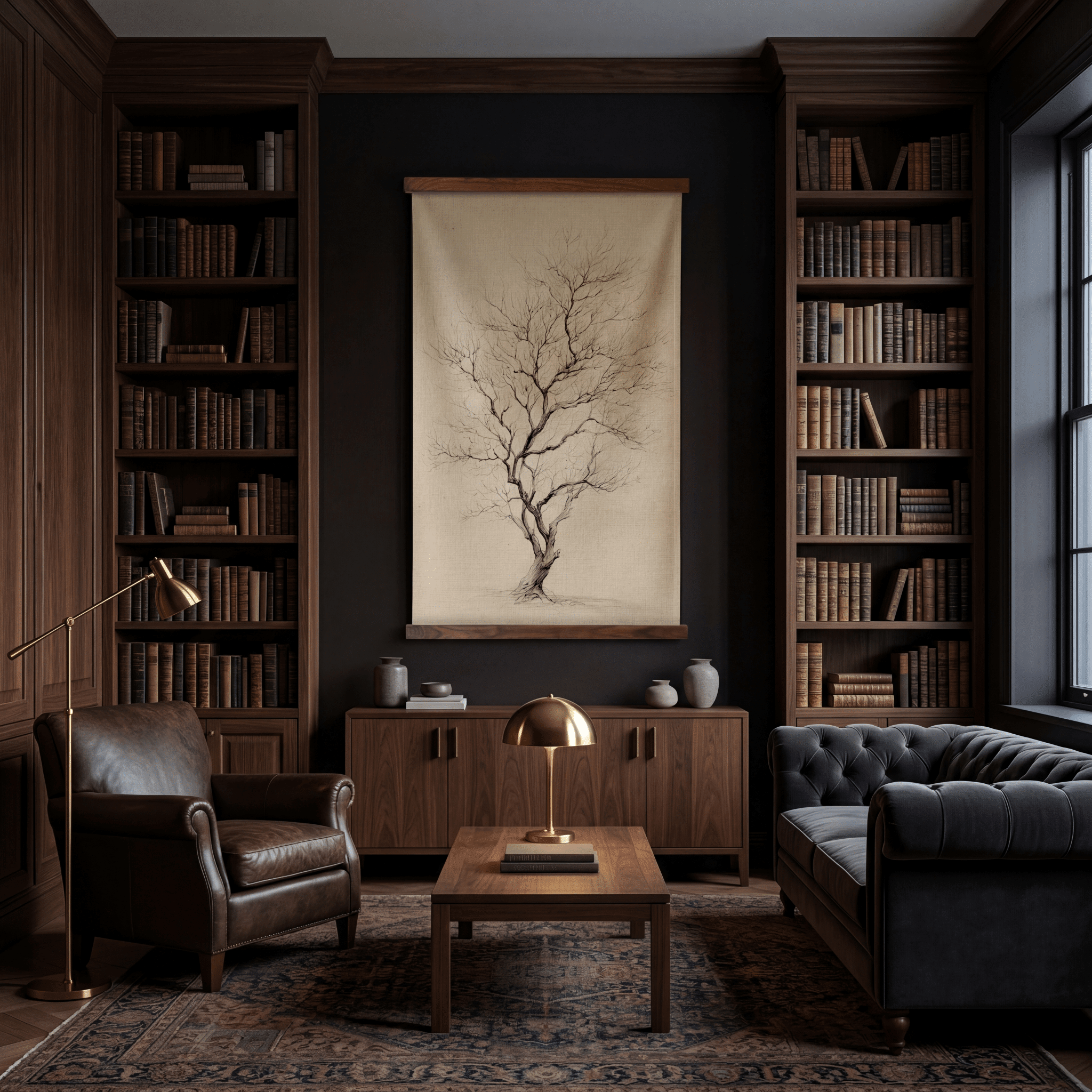 Winter Form - Tapestry - Benton Lane Home - Painted Paper