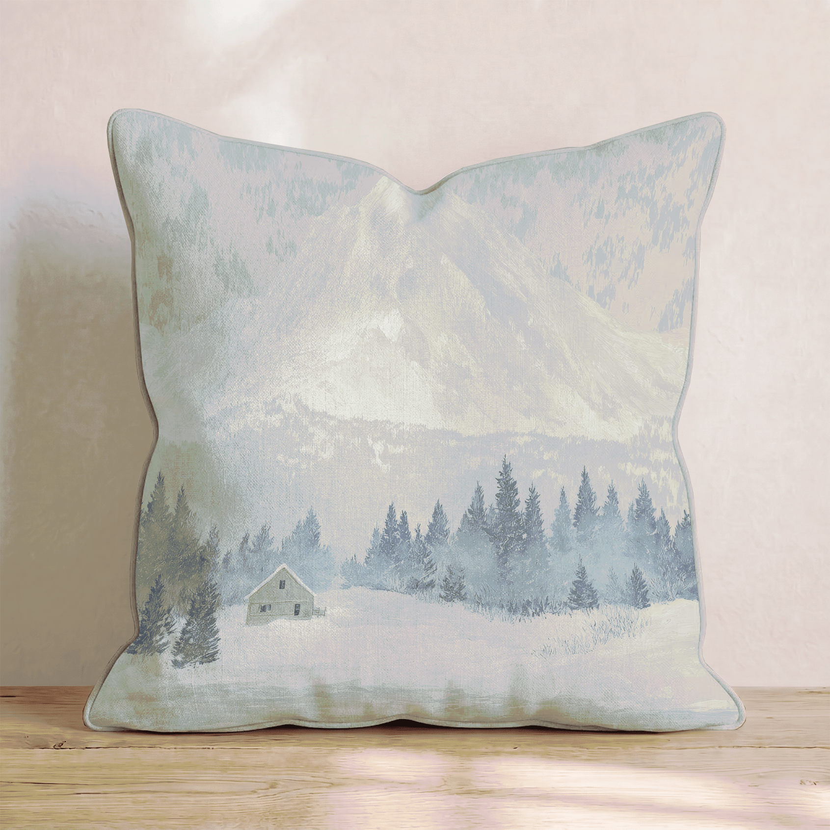 Winter Mountain Throw Pillow - Benton Lane Home - Hillcroft Home