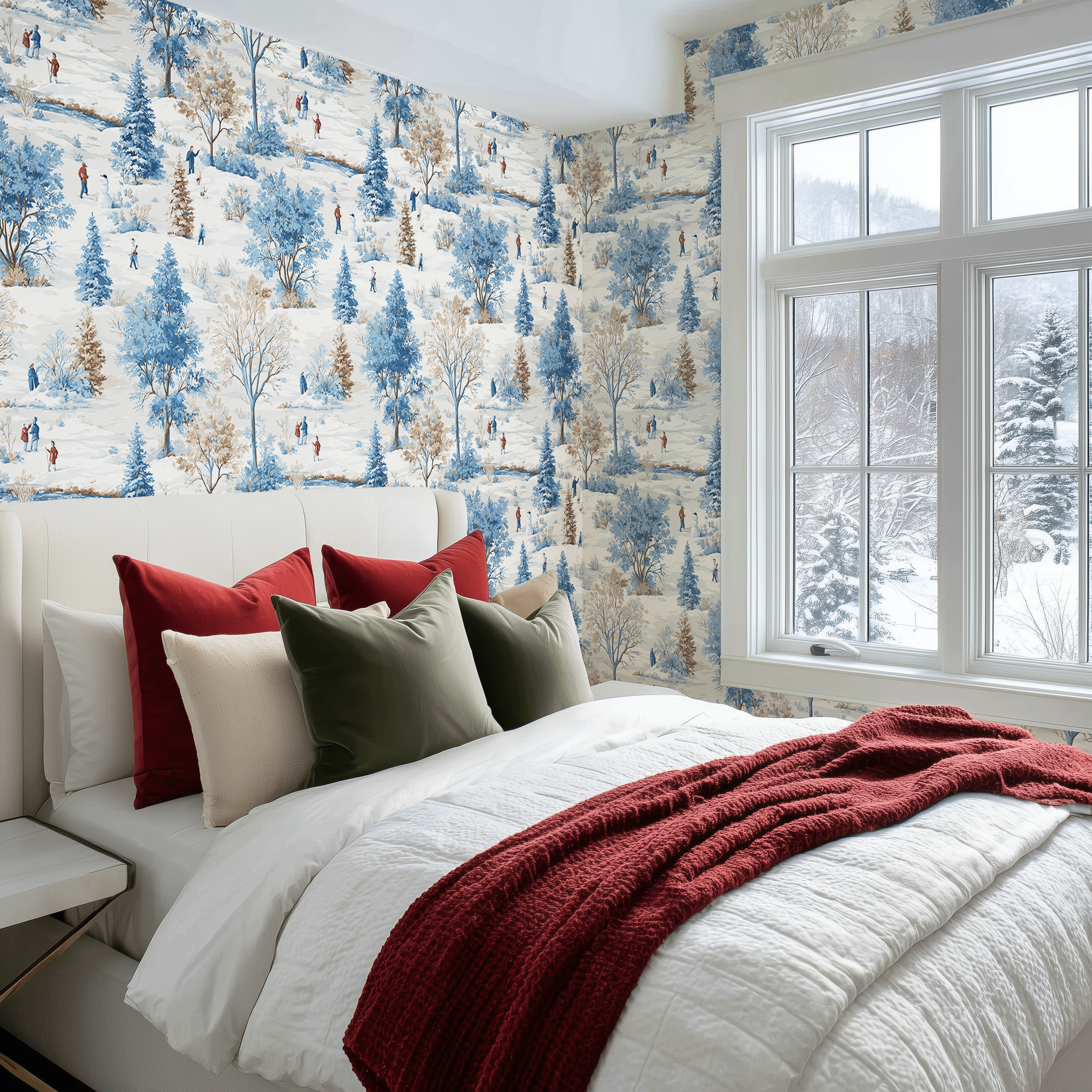 Winter Stroll Wallpaper - Benton Lane Home - Painted Paper