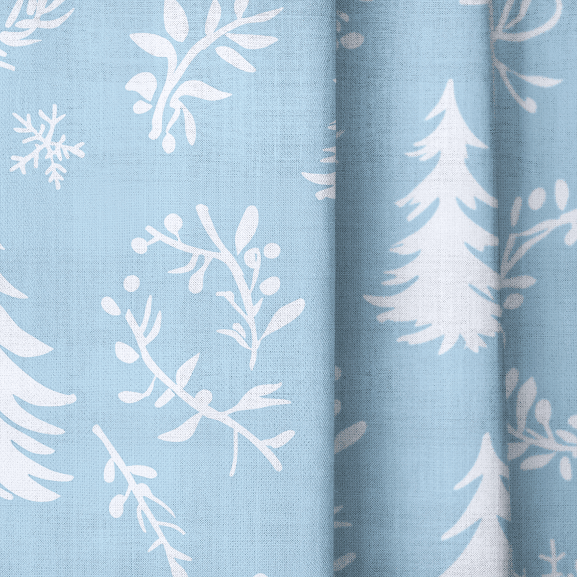 Winter Wreath - Drapery - Benton Lane Home - Lemon Park