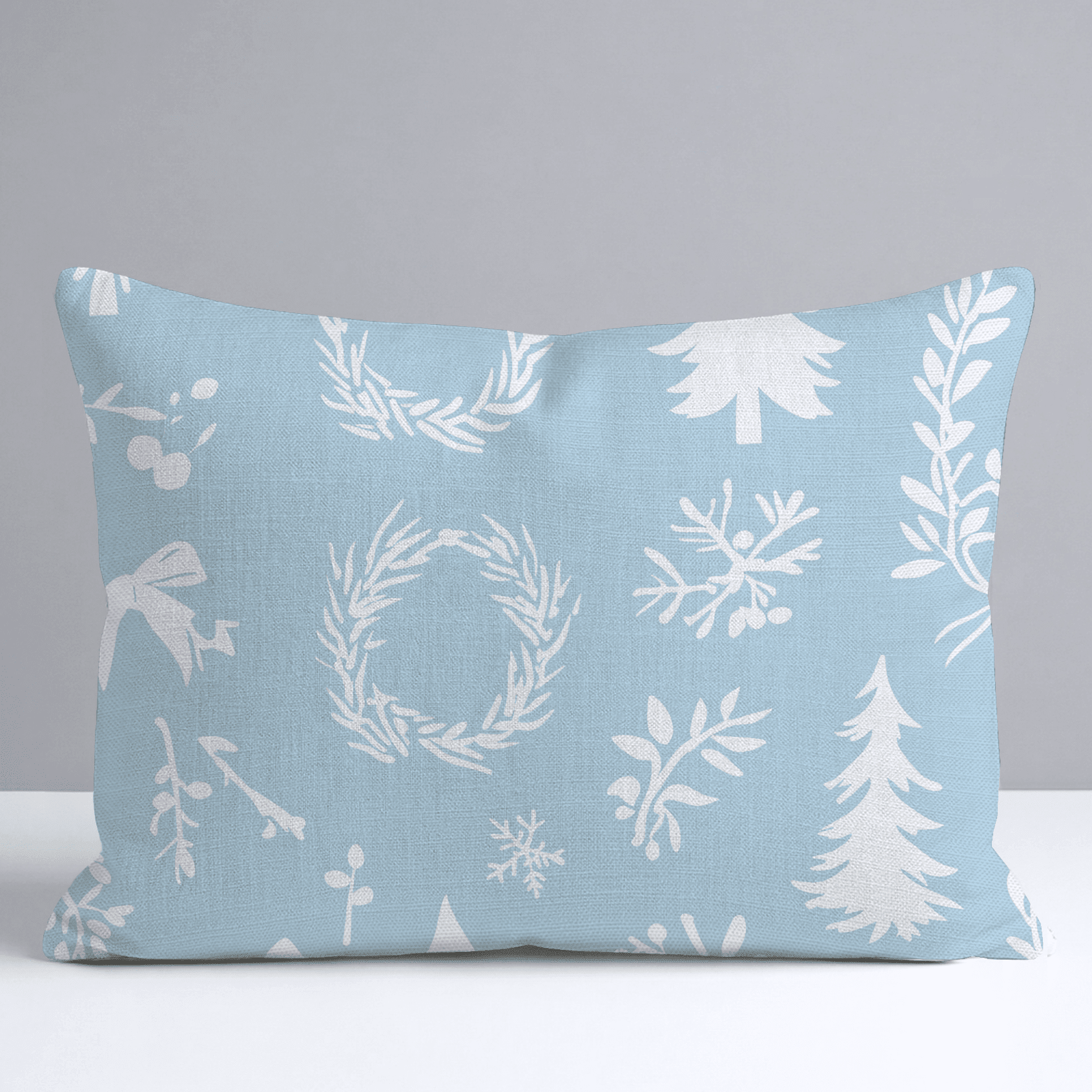 Winter Wreath Throw Pillow - Benton Lane Home - Lemon Park