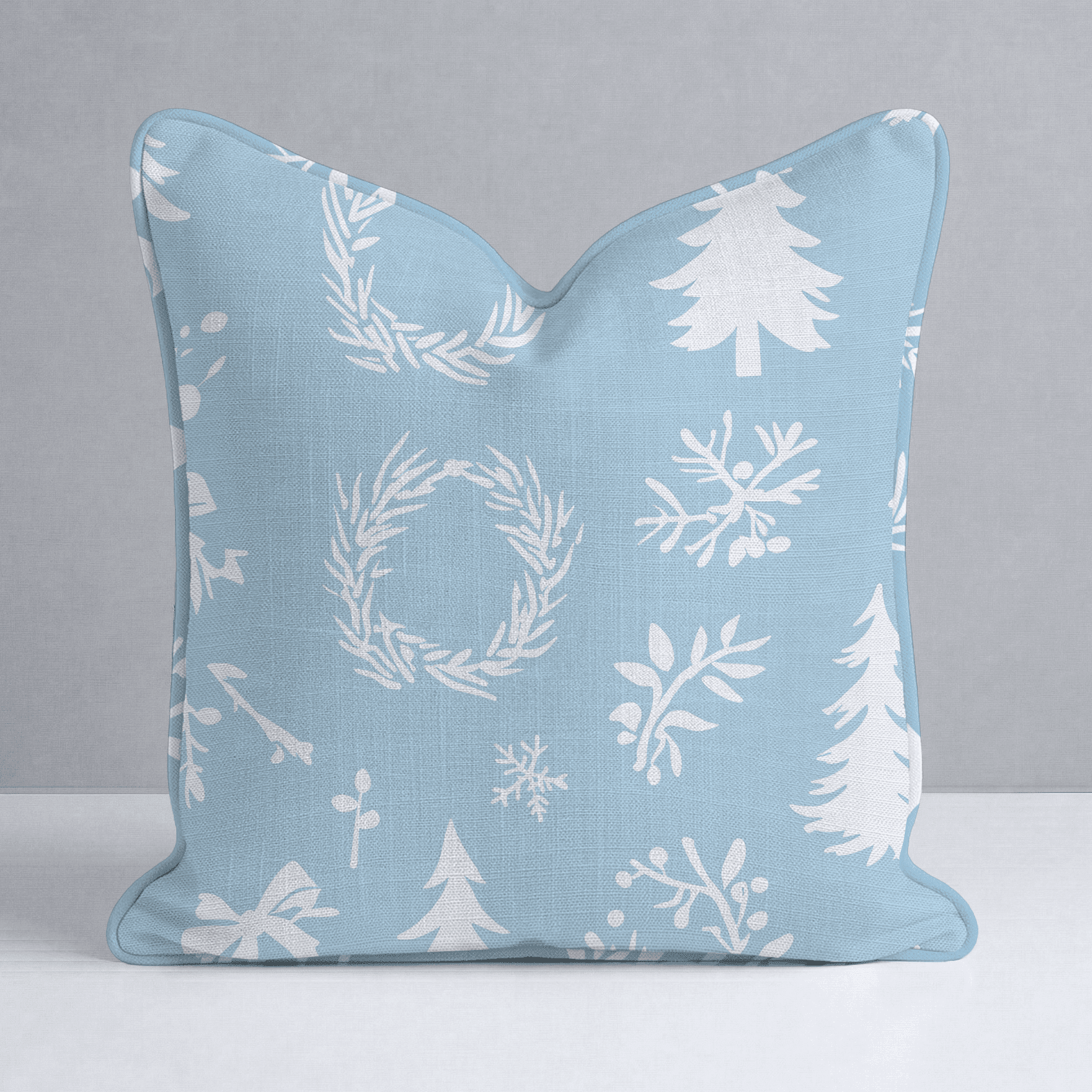 Winter Wreath Throw Pillow - Benton Lane Home - Lemon Park
