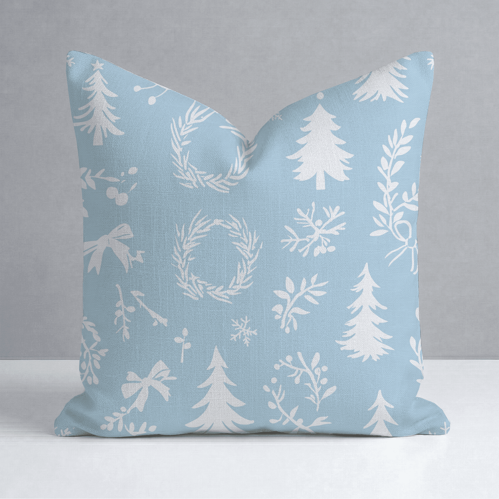 Winter Wreath Throw Pillow - Benton Lane Home - Lemon Park