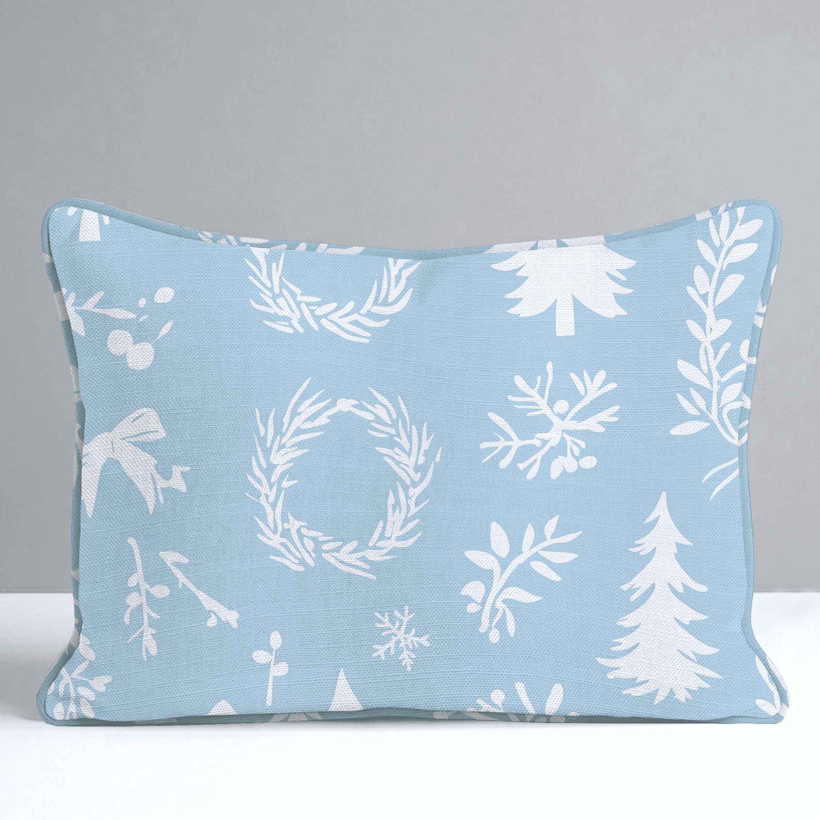 Winter Wreath Throw Pillow - Benton Lane Home - Lemon Park
