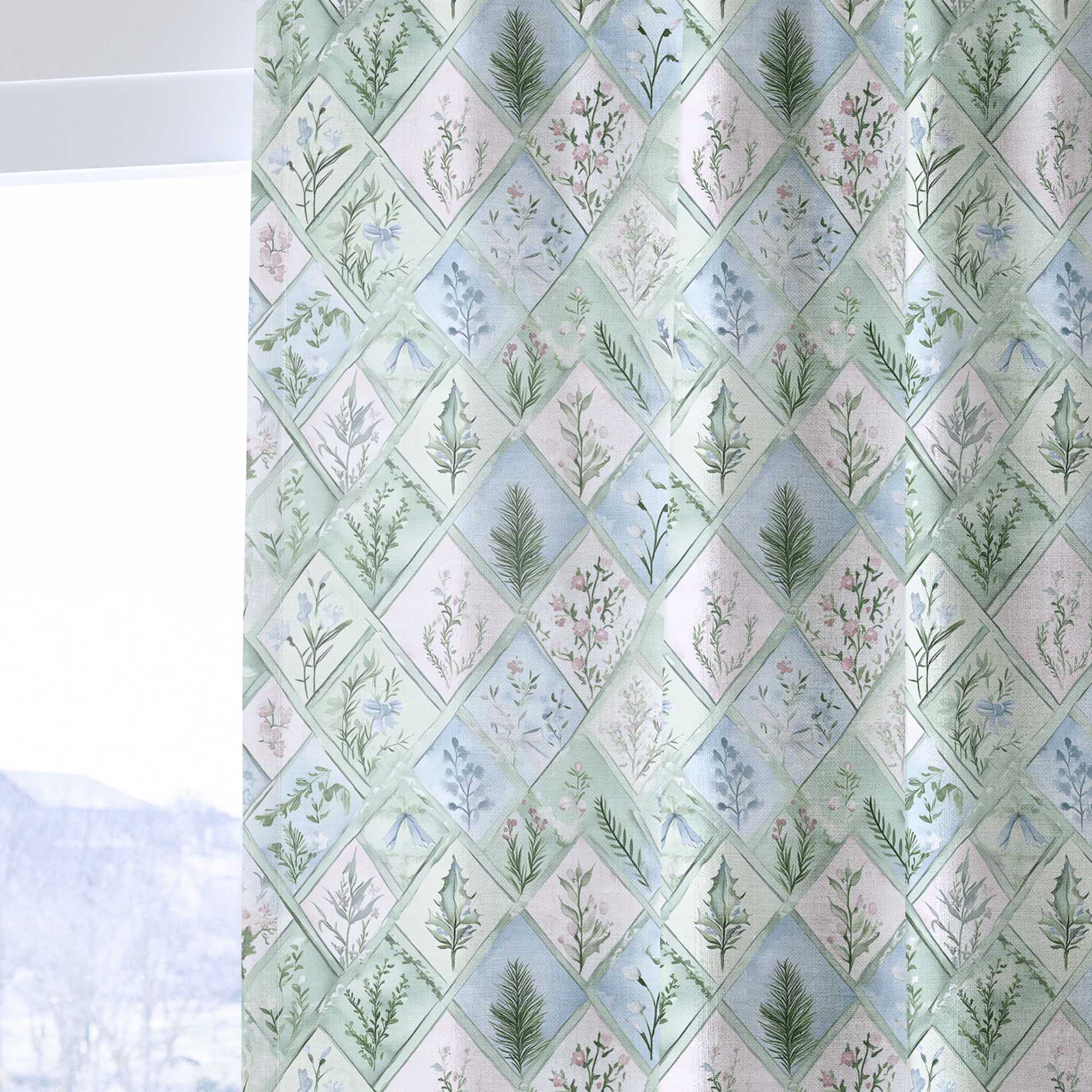 Winter's Patchwork - Drapery - Benton Lane Home - Lemon Park