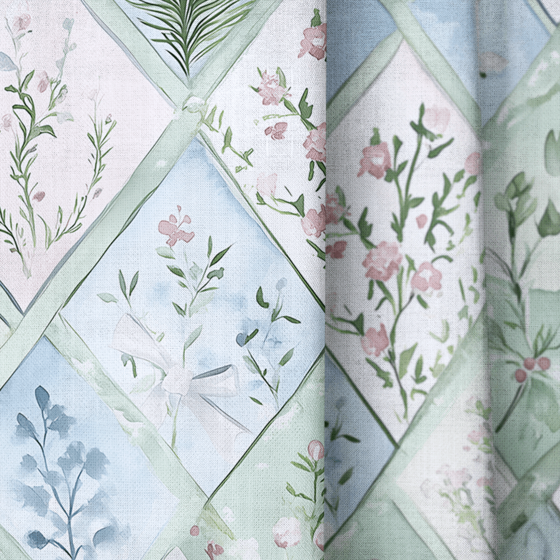 Winter's Patchwork - Drapery - Benton Lane Home - Lemon Park