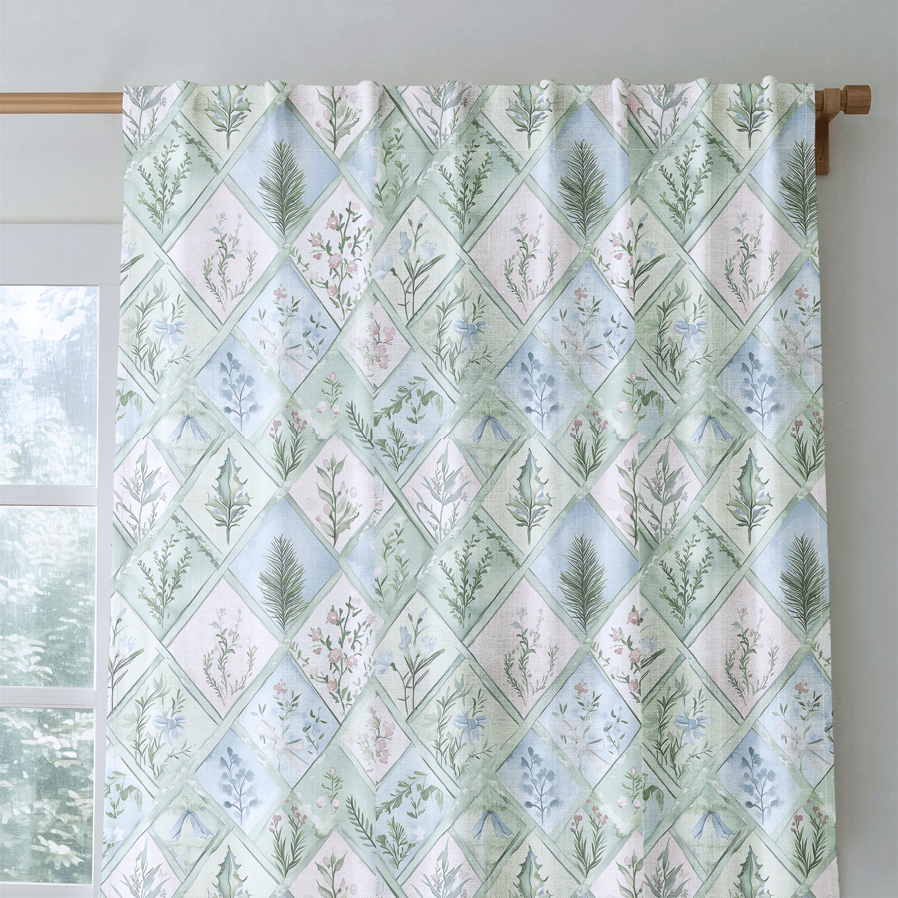 Winter's Patchwork - Drapery - Benton Lane Home - Lemon Park