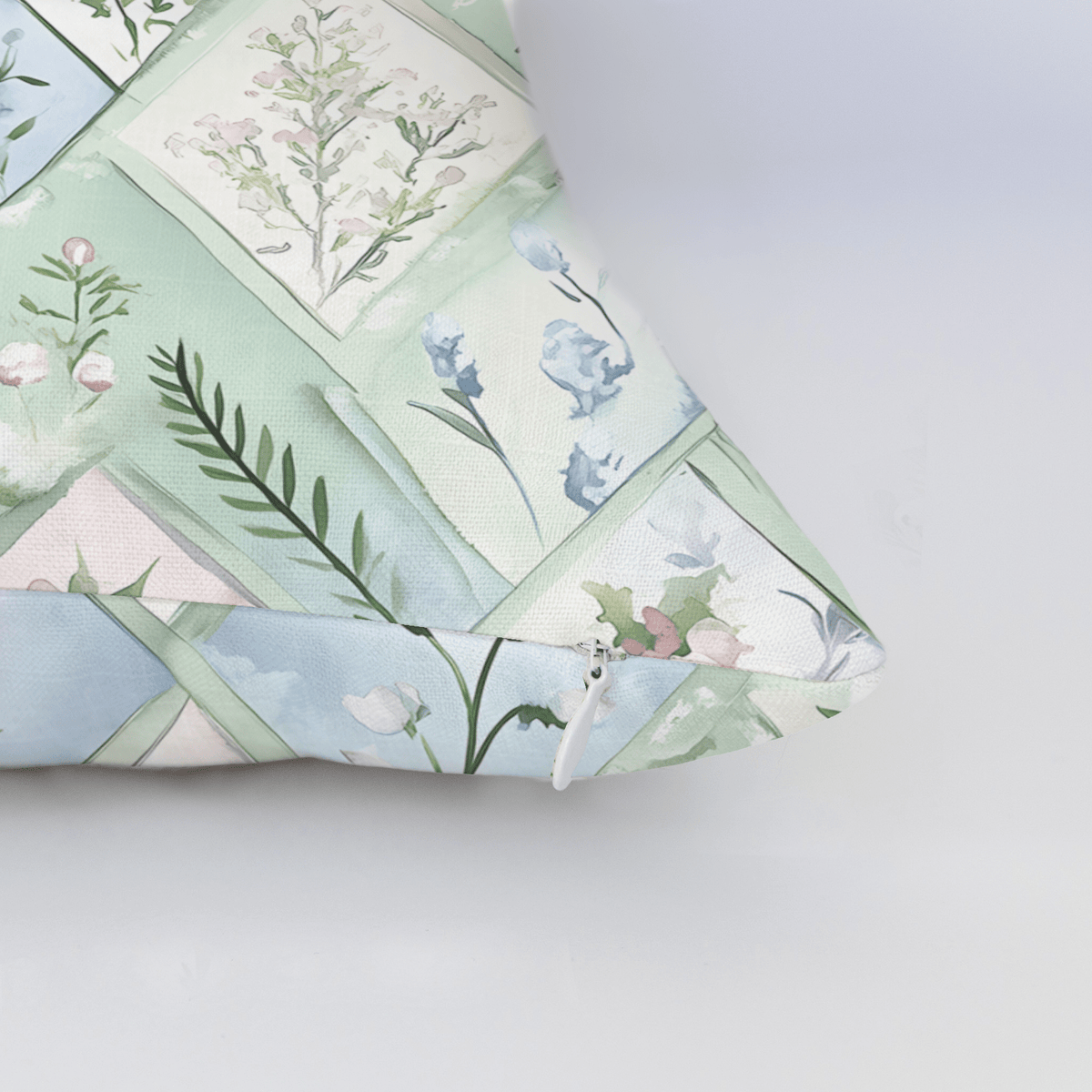 Winter's Patchwork Throw Pillow - Lemon Park