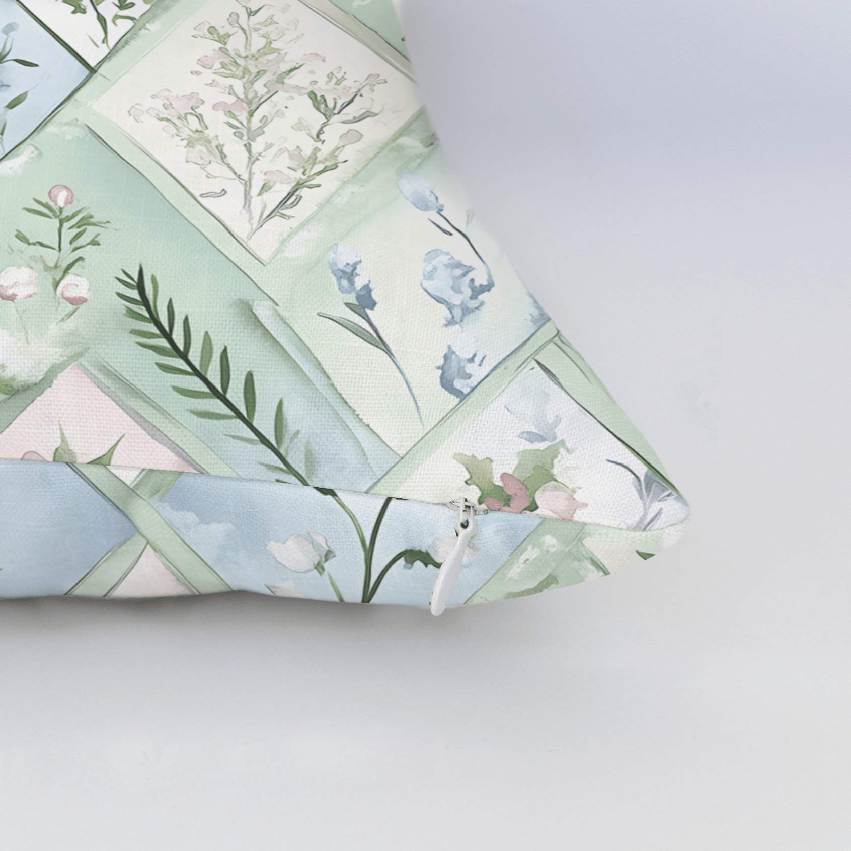 Winter's Patchwork Throw Pillow - Benton Lane Home - Lemon Park
