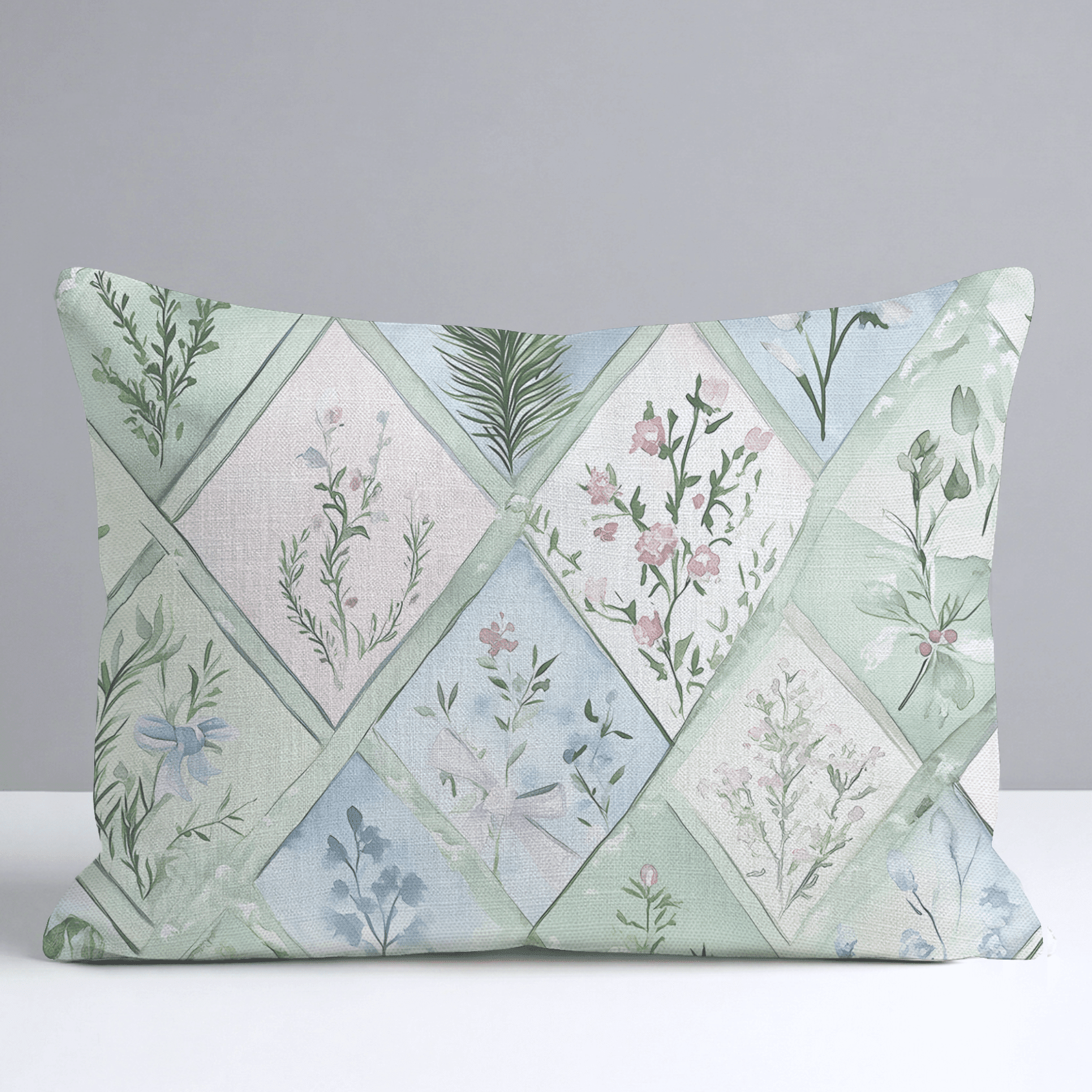 Winter's Patchwork Throw Pillow - Benton Lane Home - Lemon Park