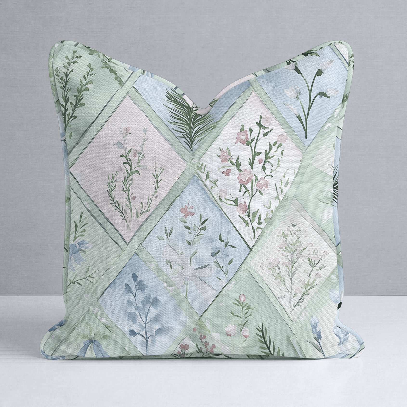 Winter's Patchwork Throw Pillow - Benton Lane Home - Lemon Park