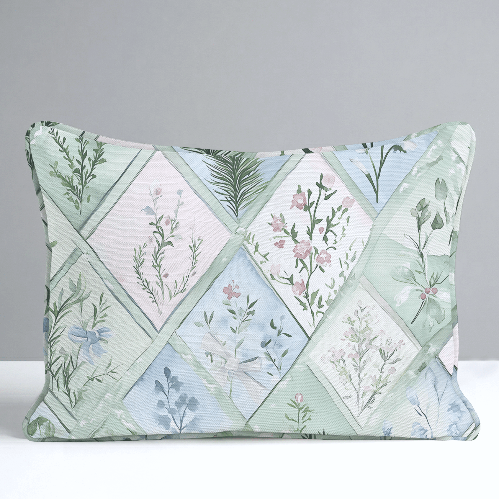 Winter's Patchwork Throw Pillow - Benton Lane Home - Lemon Park