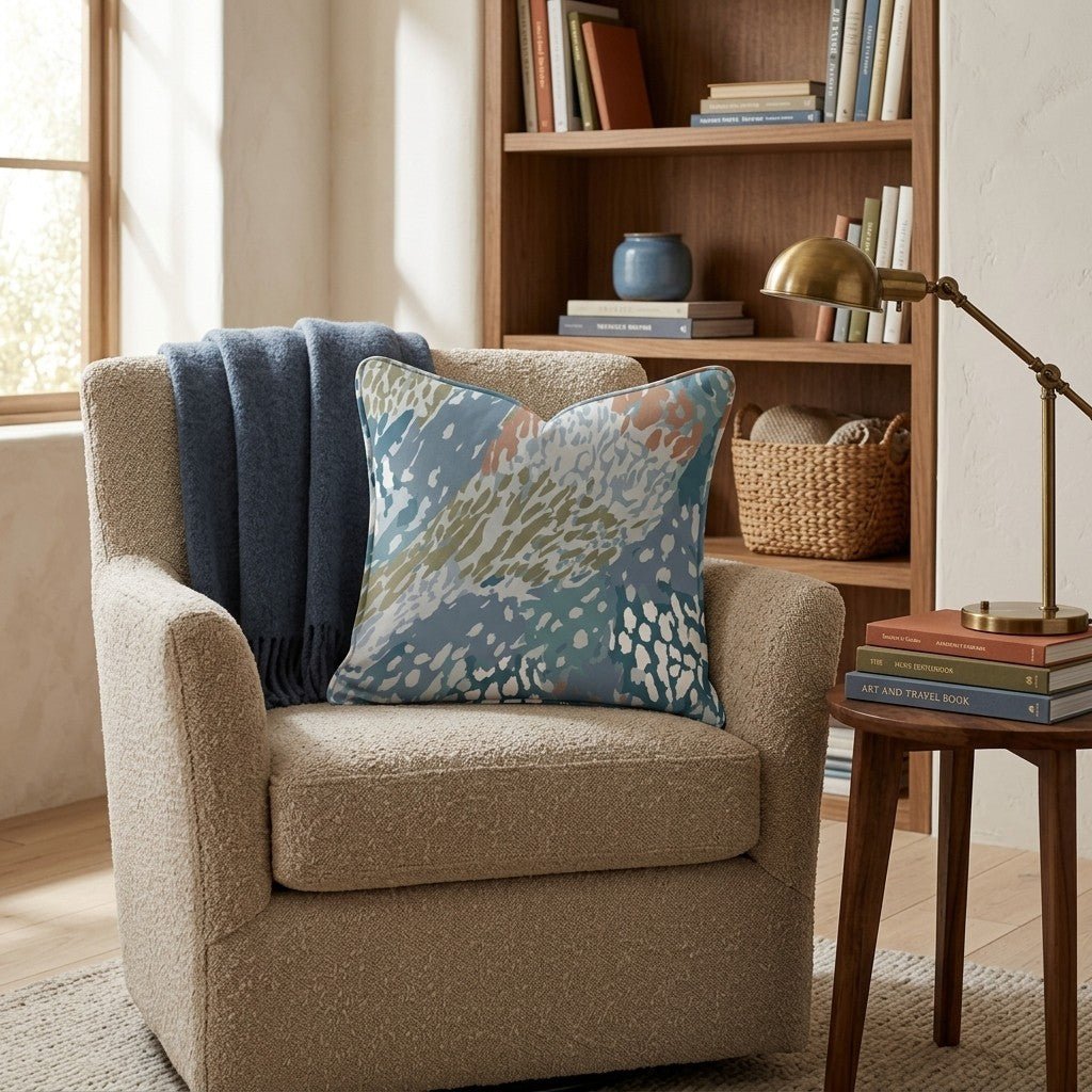 Wisteria Sky Throw Pillow - Benton Lane Home - Hillcroft Home
