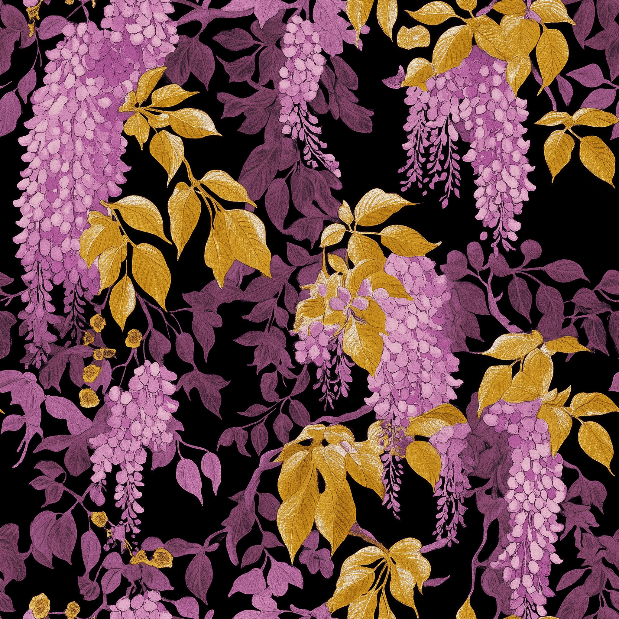 Wisteria Spell Wallpaper - Benton Lane Home - Painted Paper
