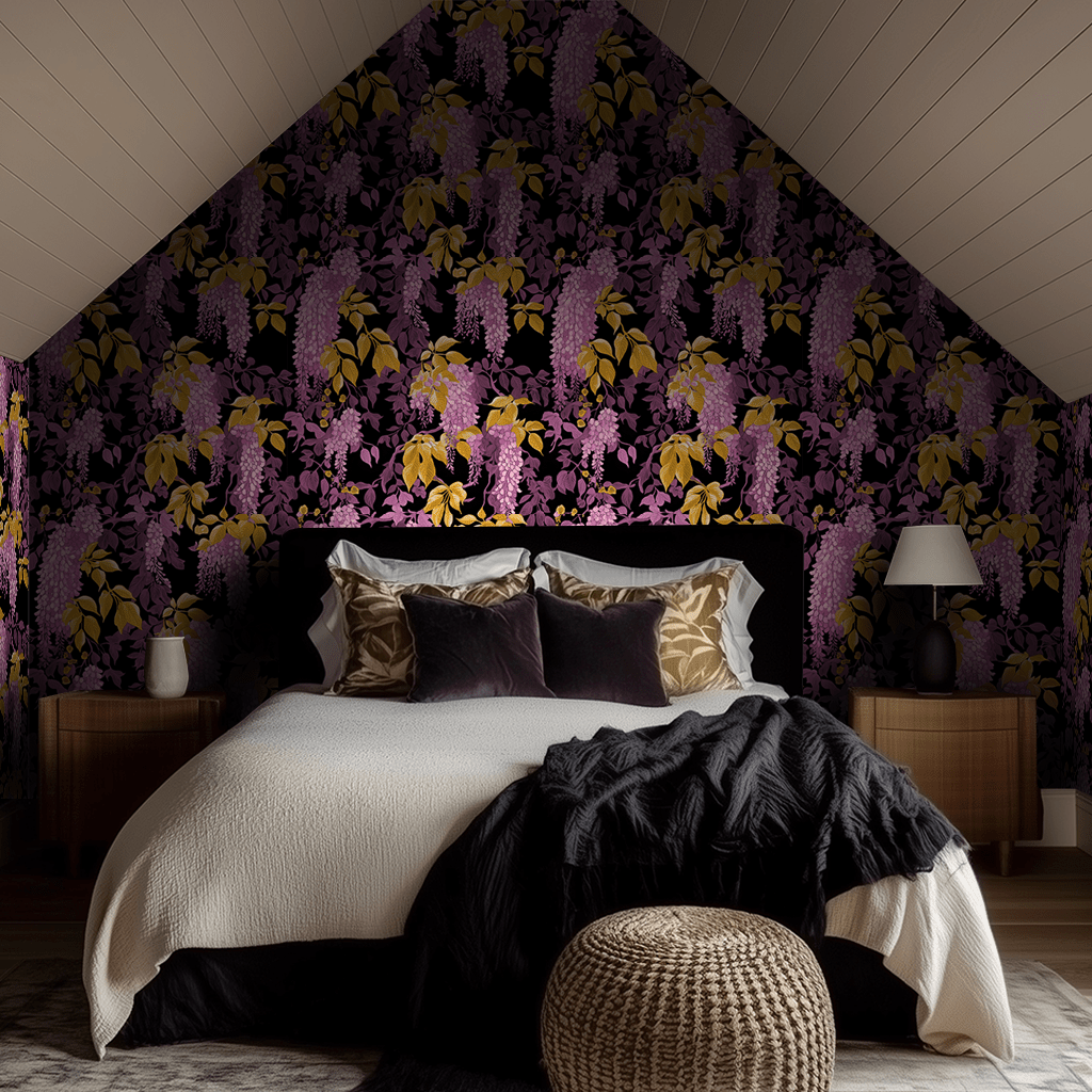 Wisteria Spell Wallpaper - Benton Lane Home - Painted Paper